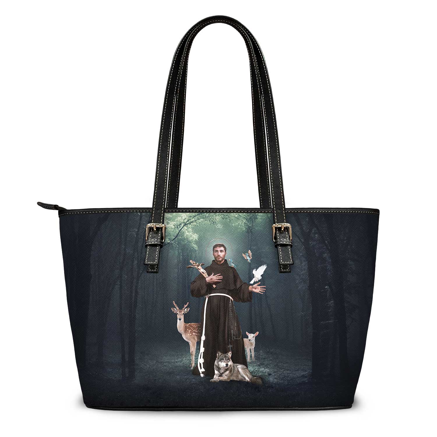 St. Francis of Assisi Tote Bag (Forest) - VENXARA®