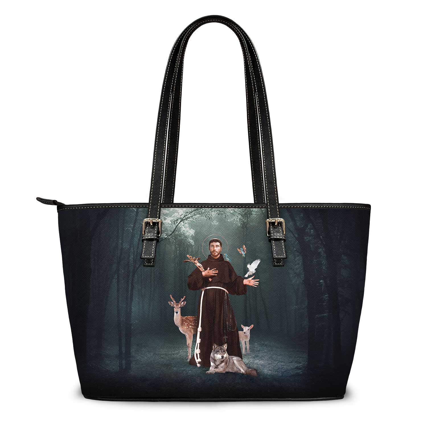 St. Francis of Assisi Tote Bag (Forest) - VENXARA®