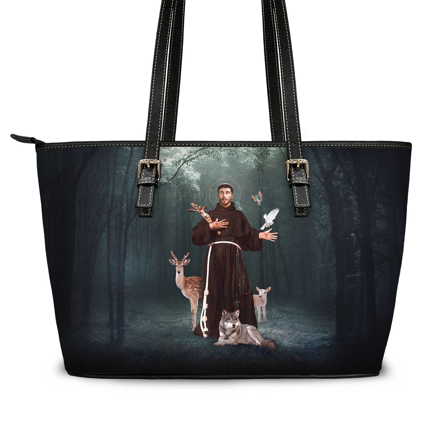 St. Francis of Assisi Tote Bag (Forest) - VENXARA®