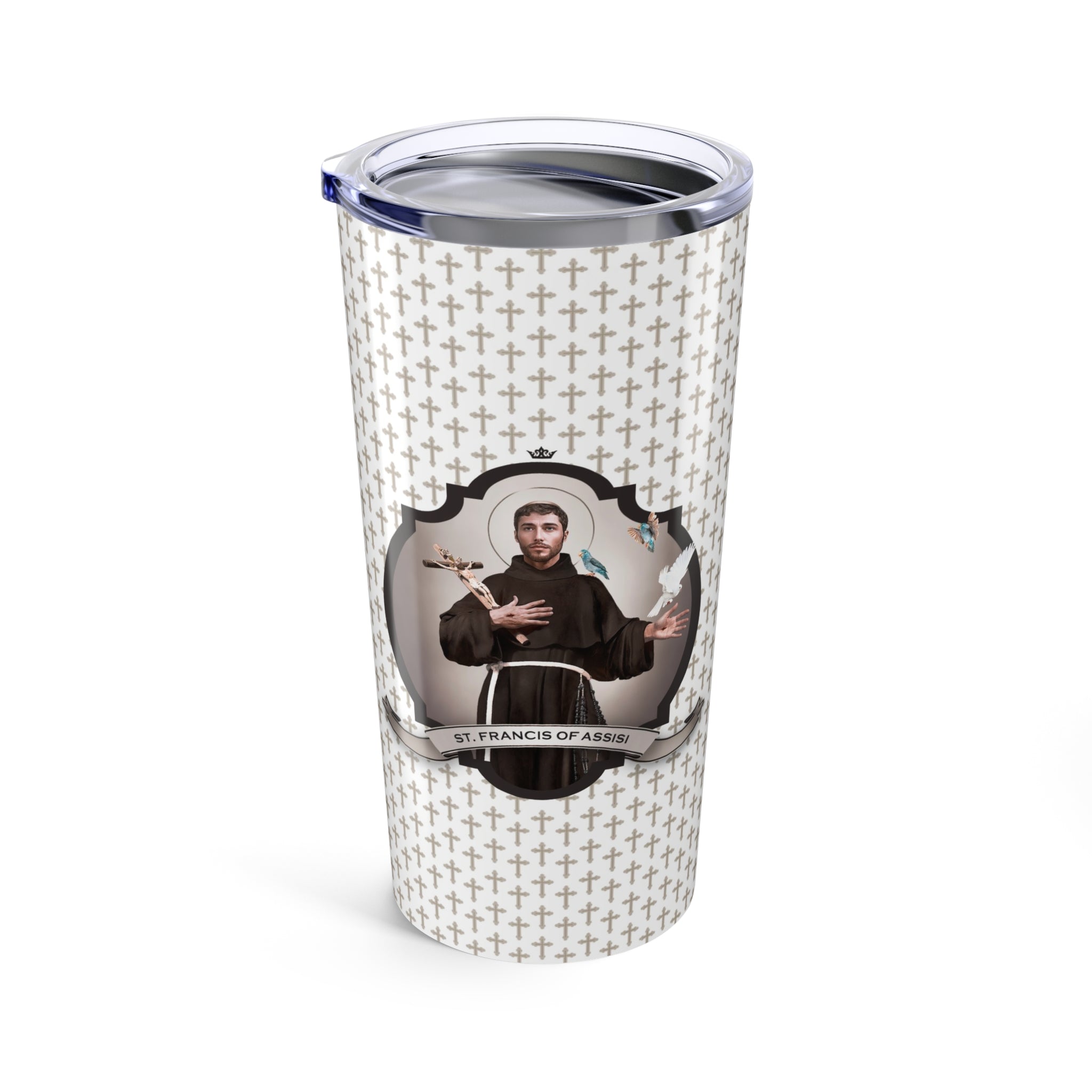 St. Francis of Assisi Tumbler (Crosses 20 oz) - VENXARA