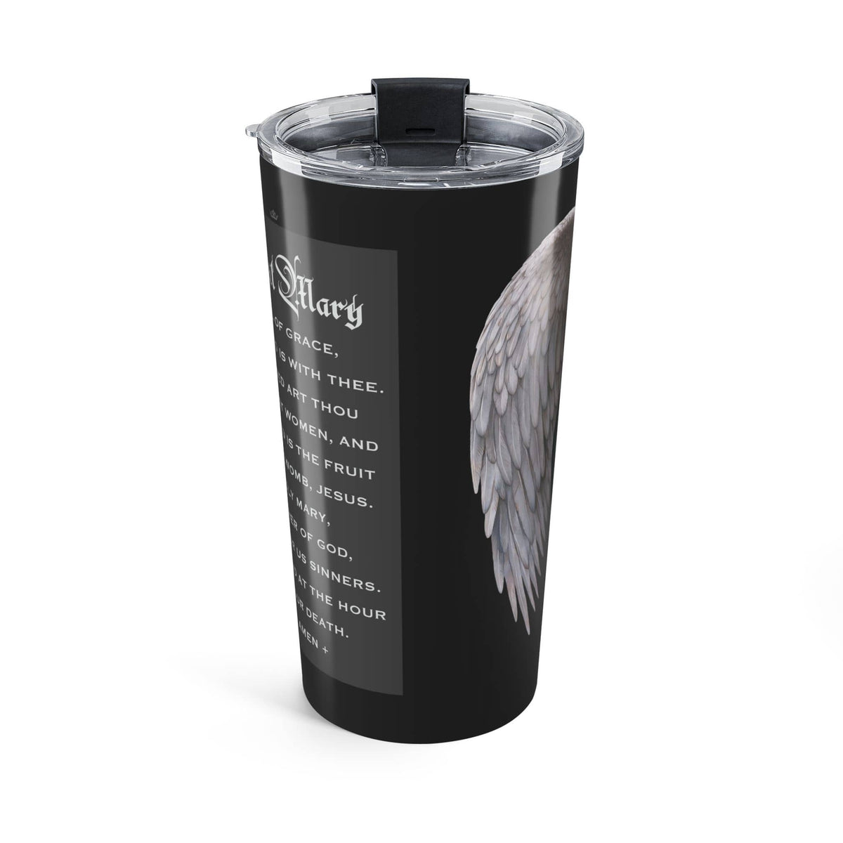 St. Gabriel the Archangel Ave Maria Prayer Tumbler (Ash 20 oz) Copyright VENXARA