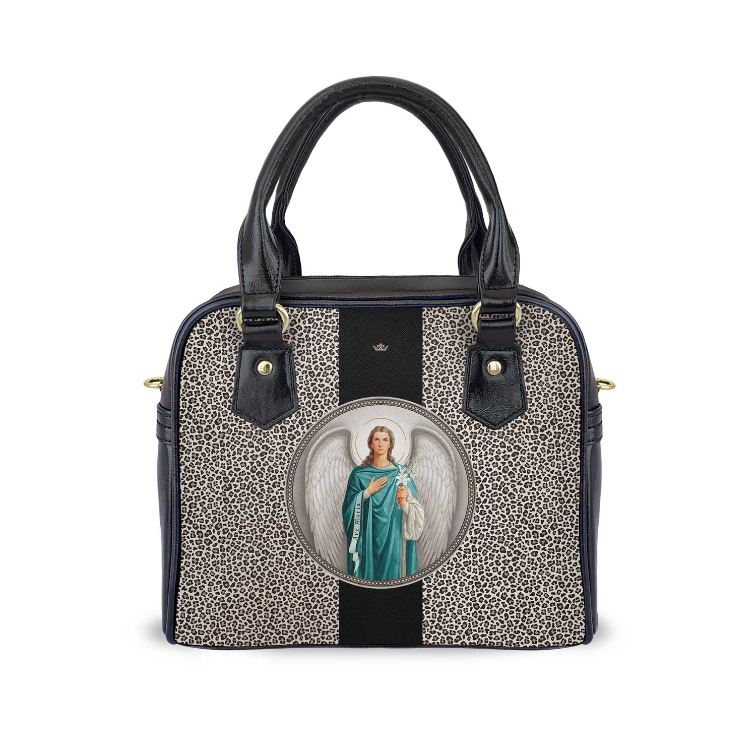 St. Gabriel the Archangel Medallion Handbag (Leopard) - VENXARA®