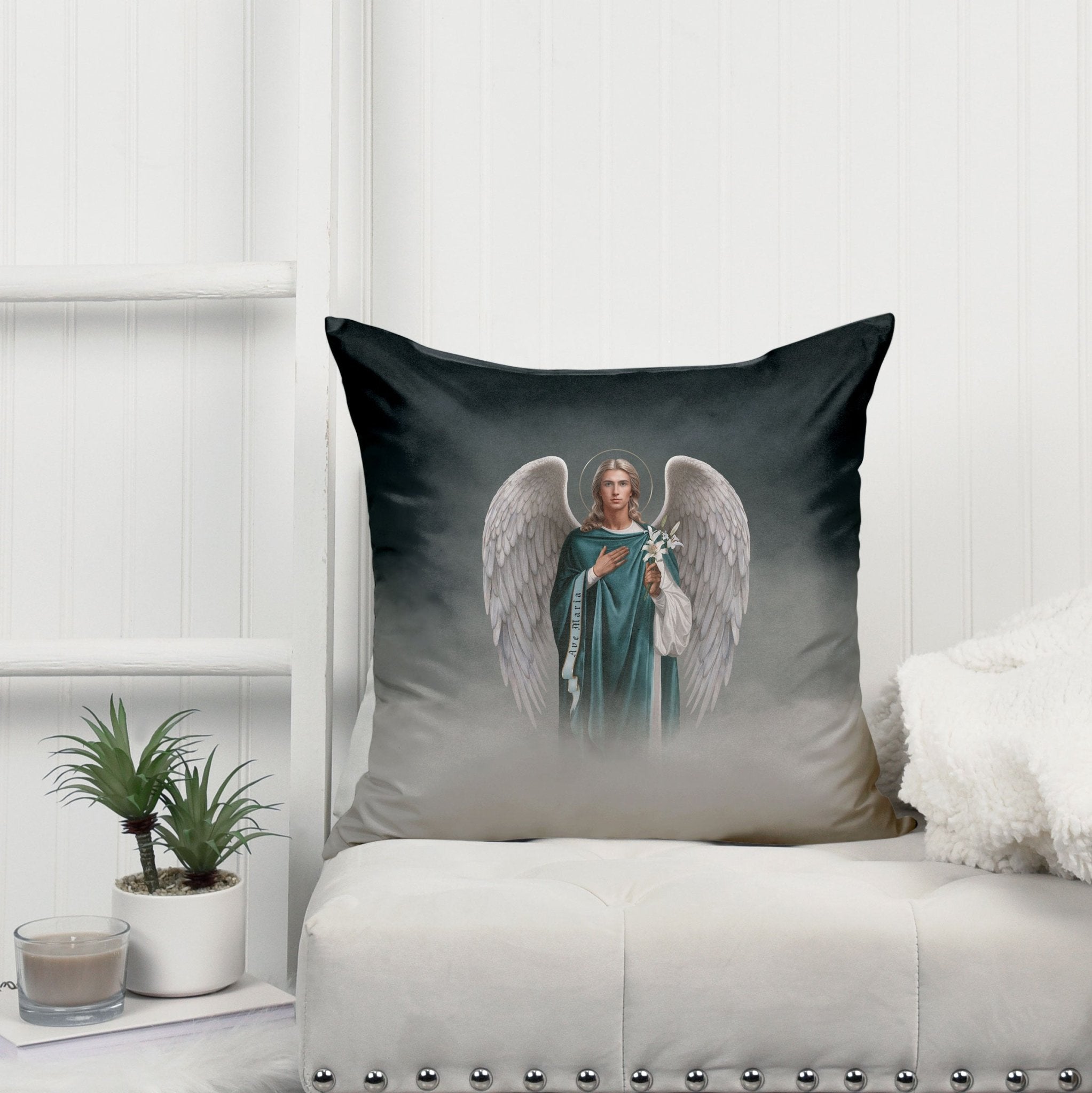 St. Gabriel the Archangel Pillow (Cloudscape) - VENXARA®