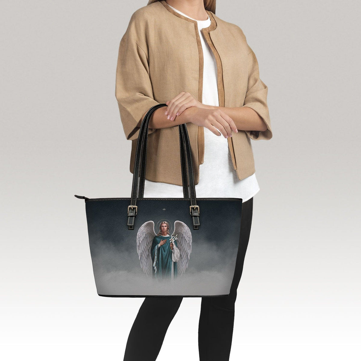 St. Gabriel the Archangel Tote Bag (Cloudscape) Copyright VENXARA