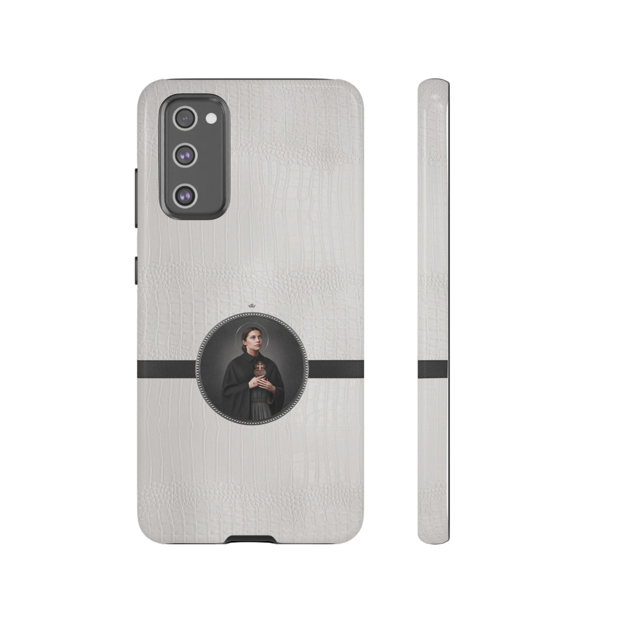 St. Gemma Galgani Hard Phone Case (Blanc Croc) - VENXARA®