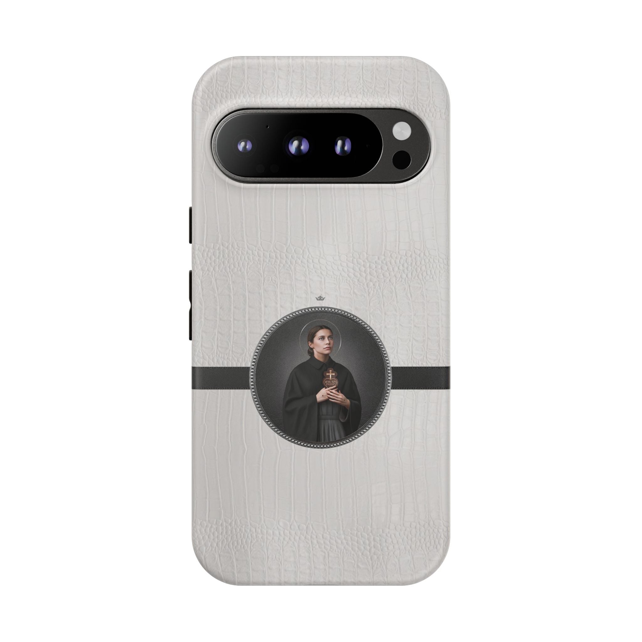 St. Gemma Galgani Hard Phone Case (Blanc Croc) - VENXARA®