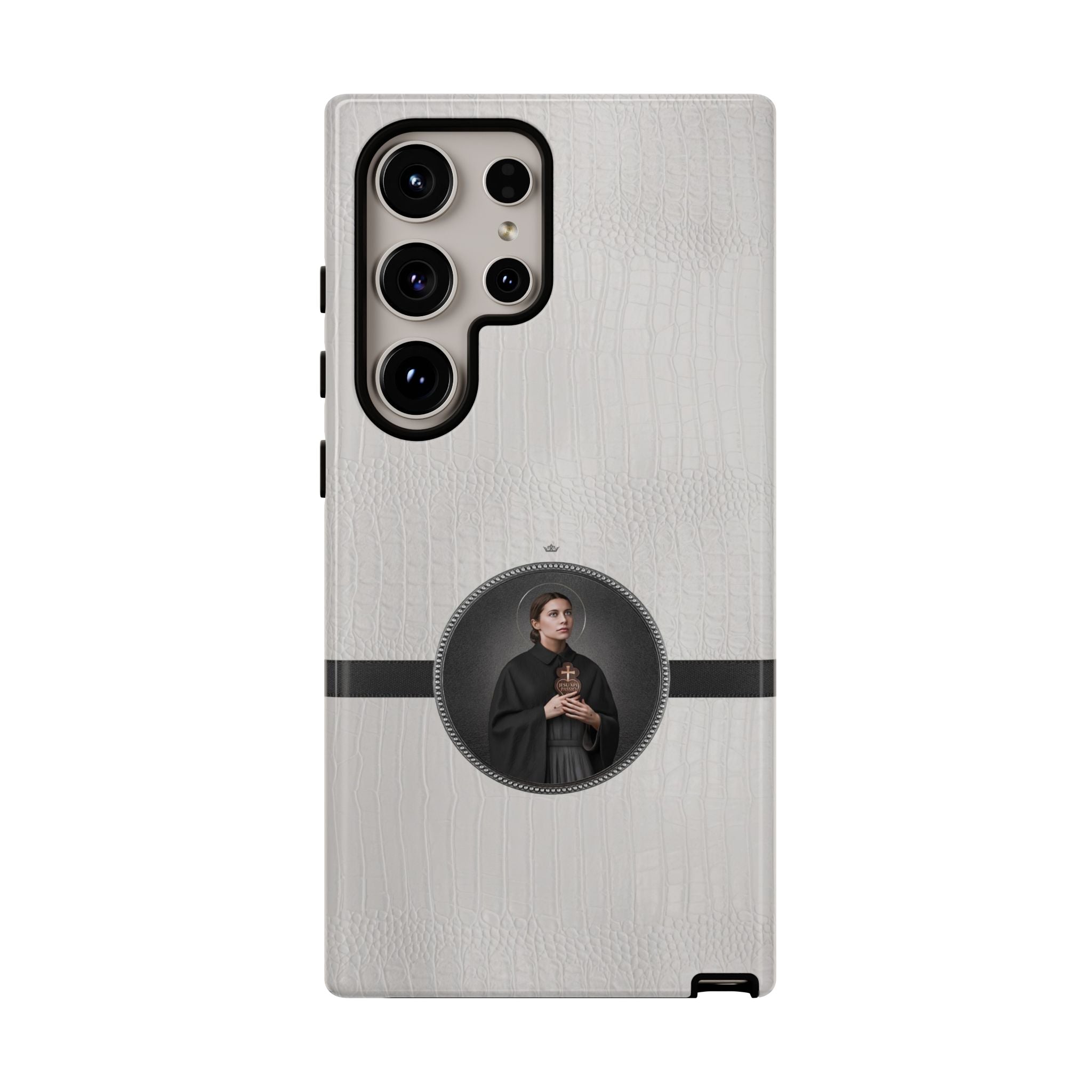 St. Gemma Galgani Hard Phone Case (Blanc Croc) - VENXARA®