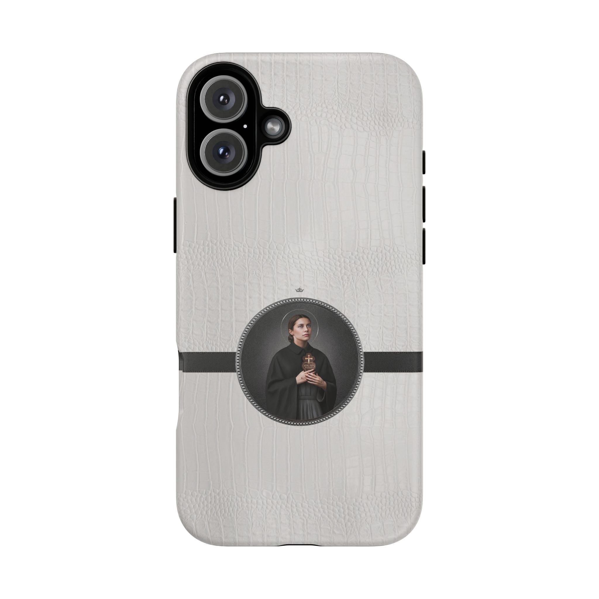 St. Gemma Galgani Hard Phone Case (Blanc Croc) - VENXARA®