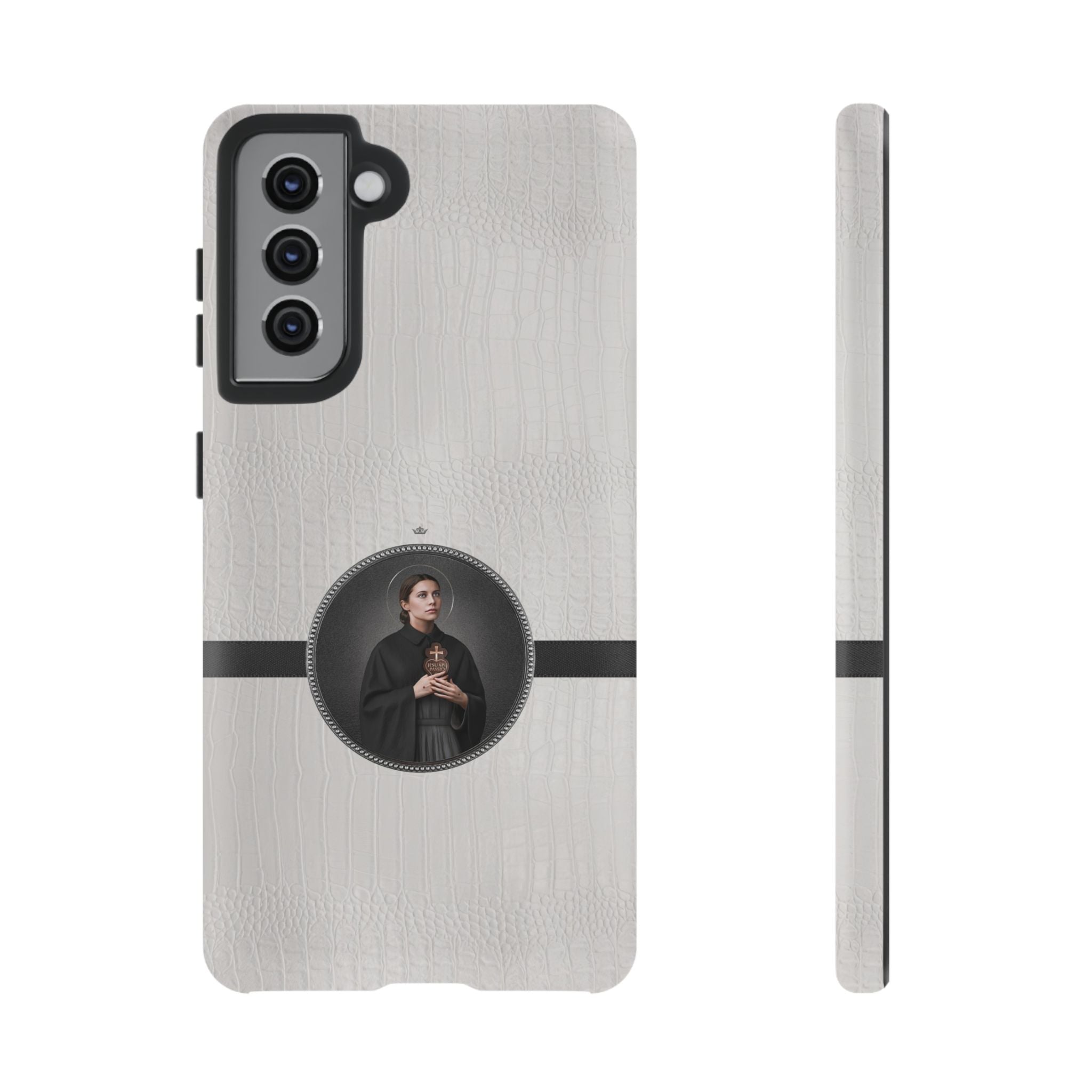 St. Gemma Galgani Hard Phone Case (Blanc Croc) - VENXARA®