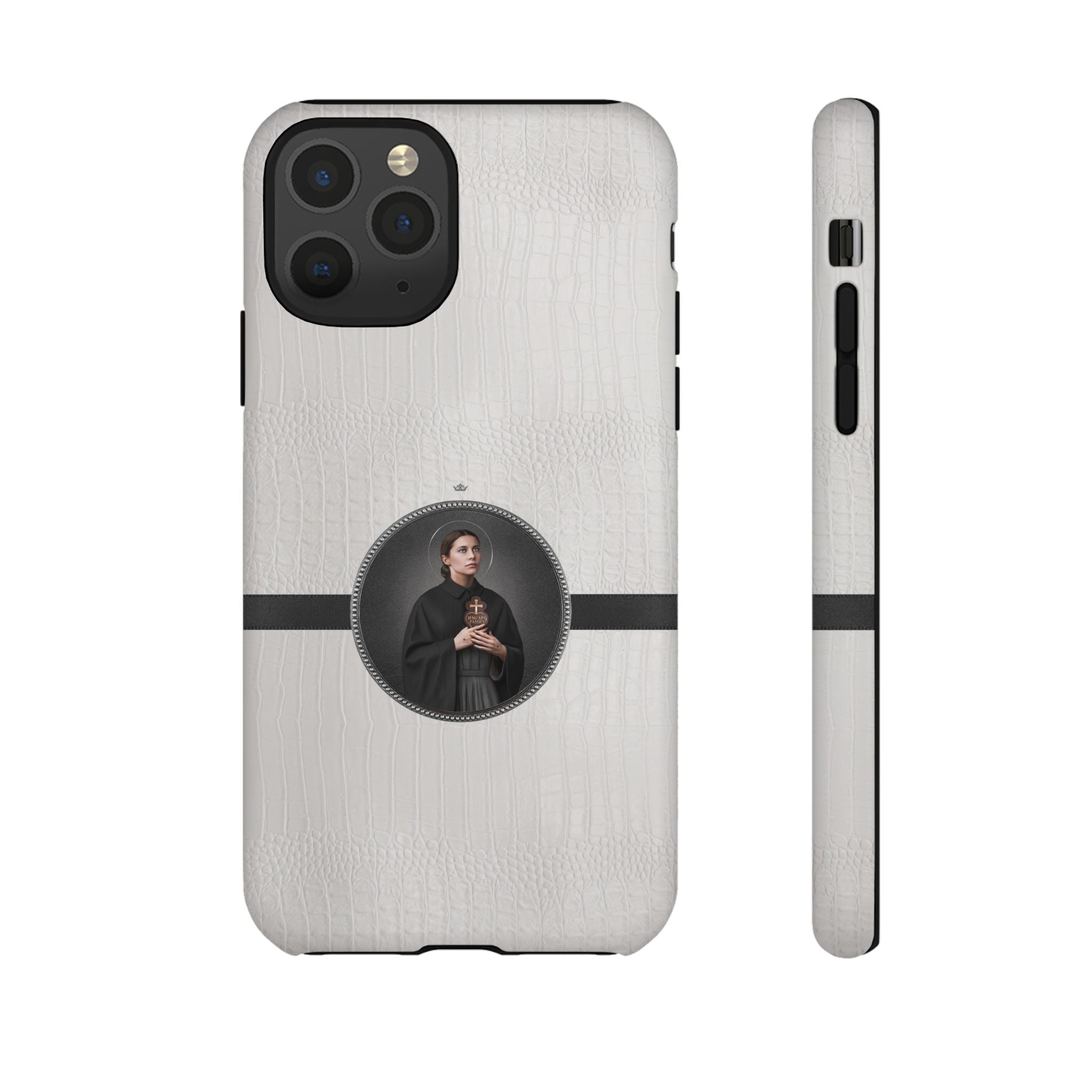 St. Gemma Galgani Hard Phone Case (Blanc Croc) - VENXARA®