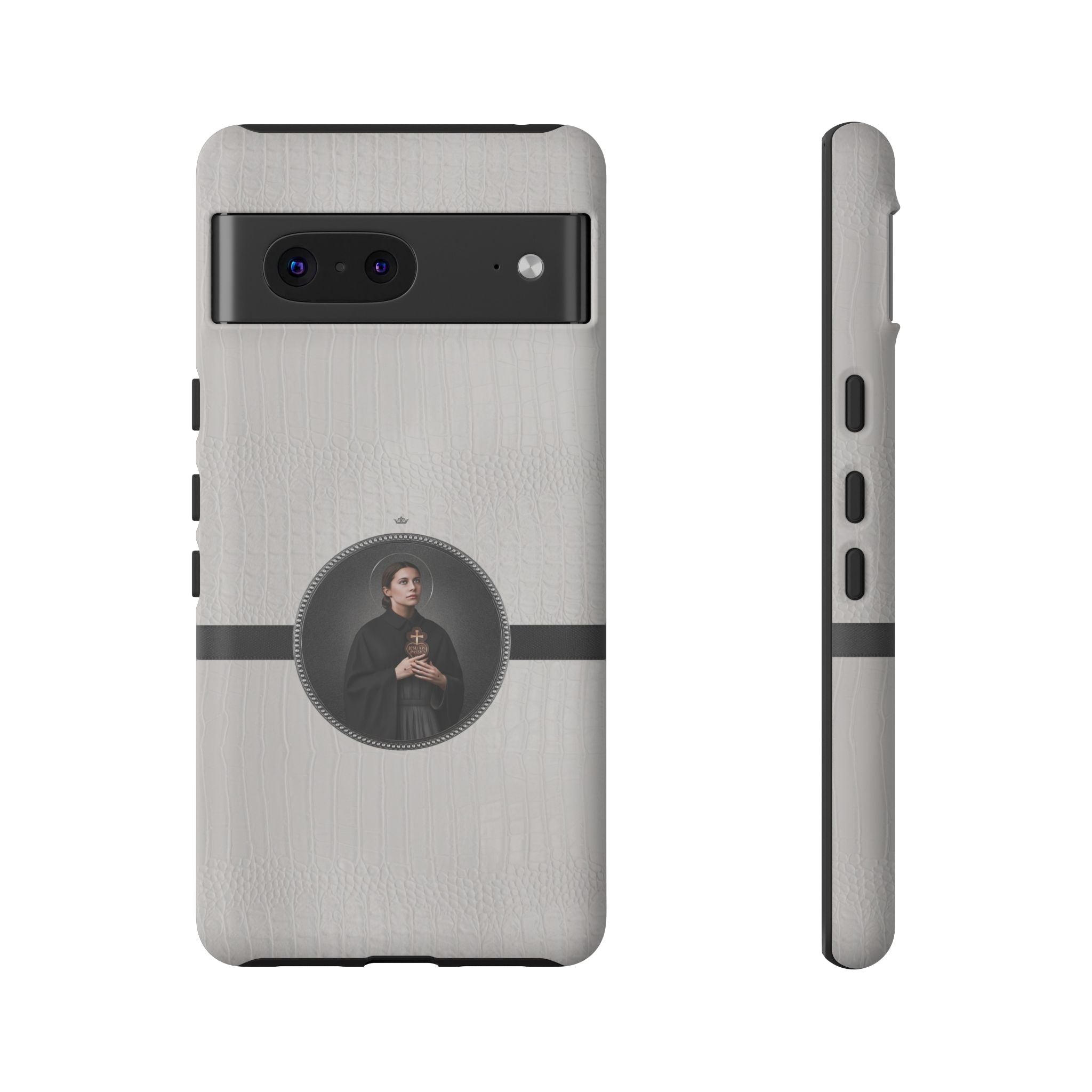 St. Gemma Galgani Hard Phone Case (Blanc Croc) - VENXARA®