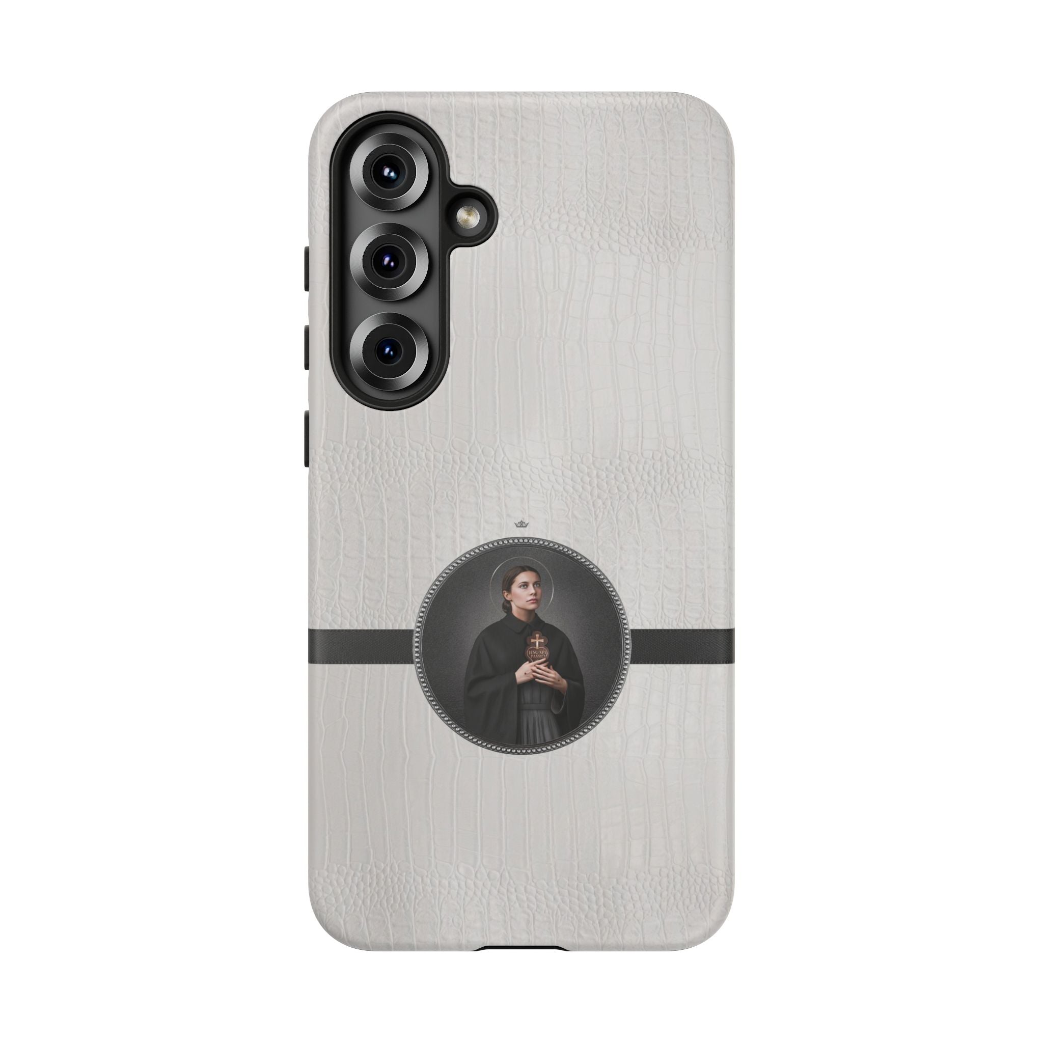 St. Gemma Galgani Hard Phone Case (Blanc Croc) - VENXARA®