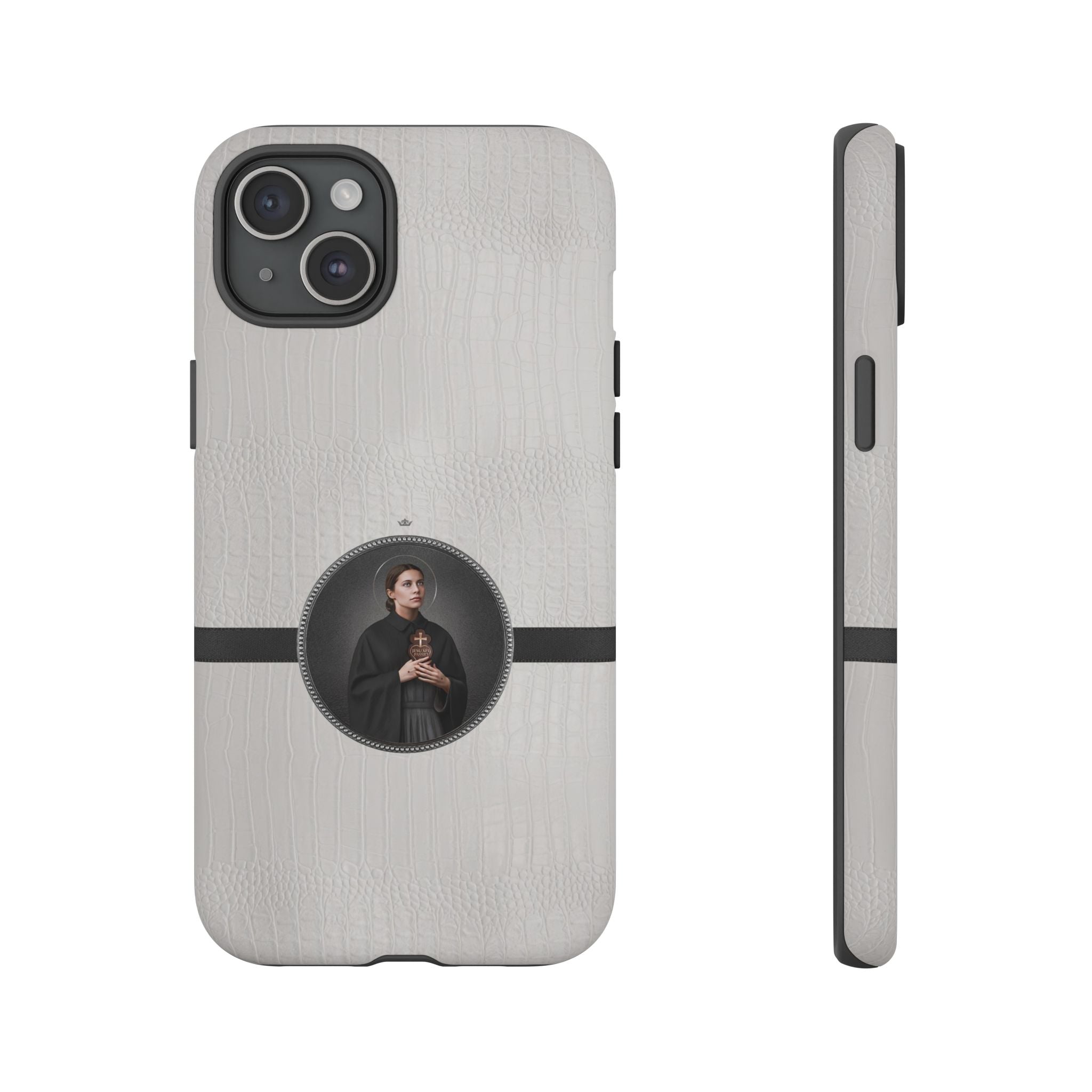 St. Gemma Galgani Hard Phone Case (Blanc Croc) - VENXARA®