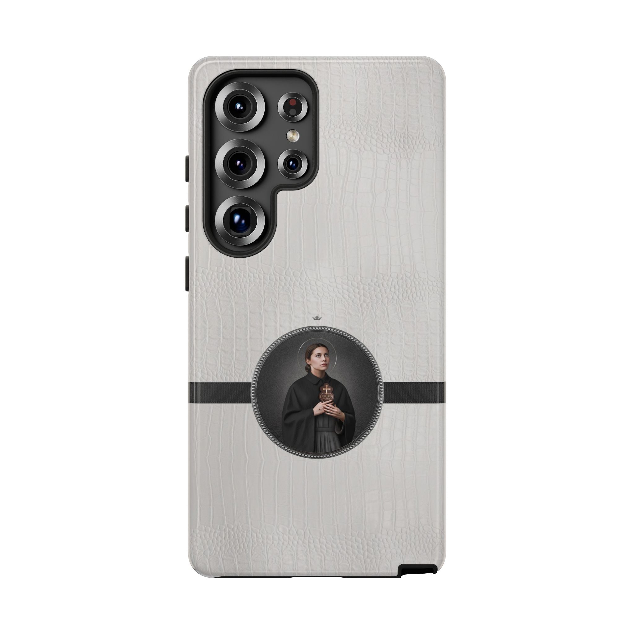 St. Gemma Galgani Hard Phone Case (Blanc Croc) - VENXARA®