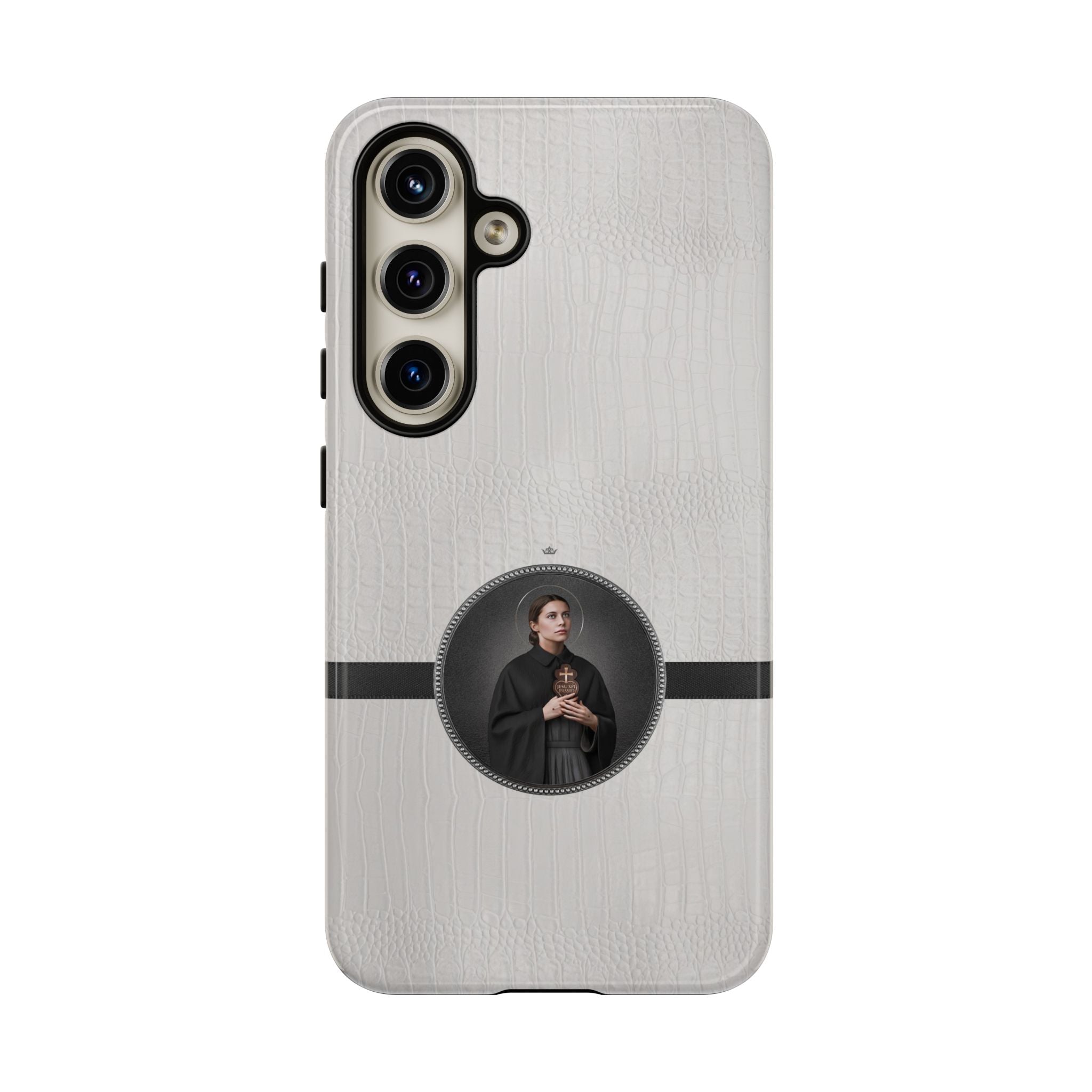 St. Gemma Galgani Hard Phone Case (Blanc Croc) - VENXARA®