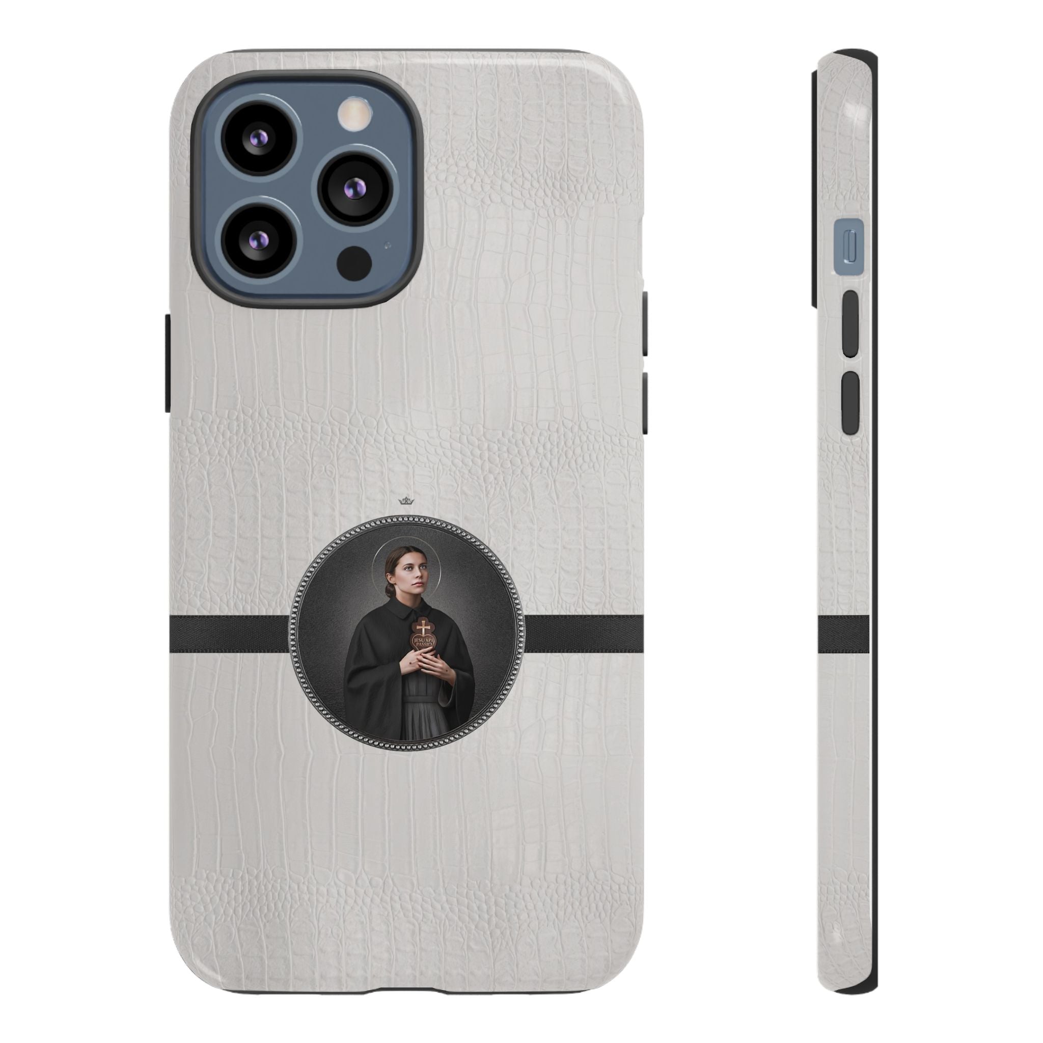St. Gemma Galgani Hard Phone Case (Blanc Croc) - VENXARA®