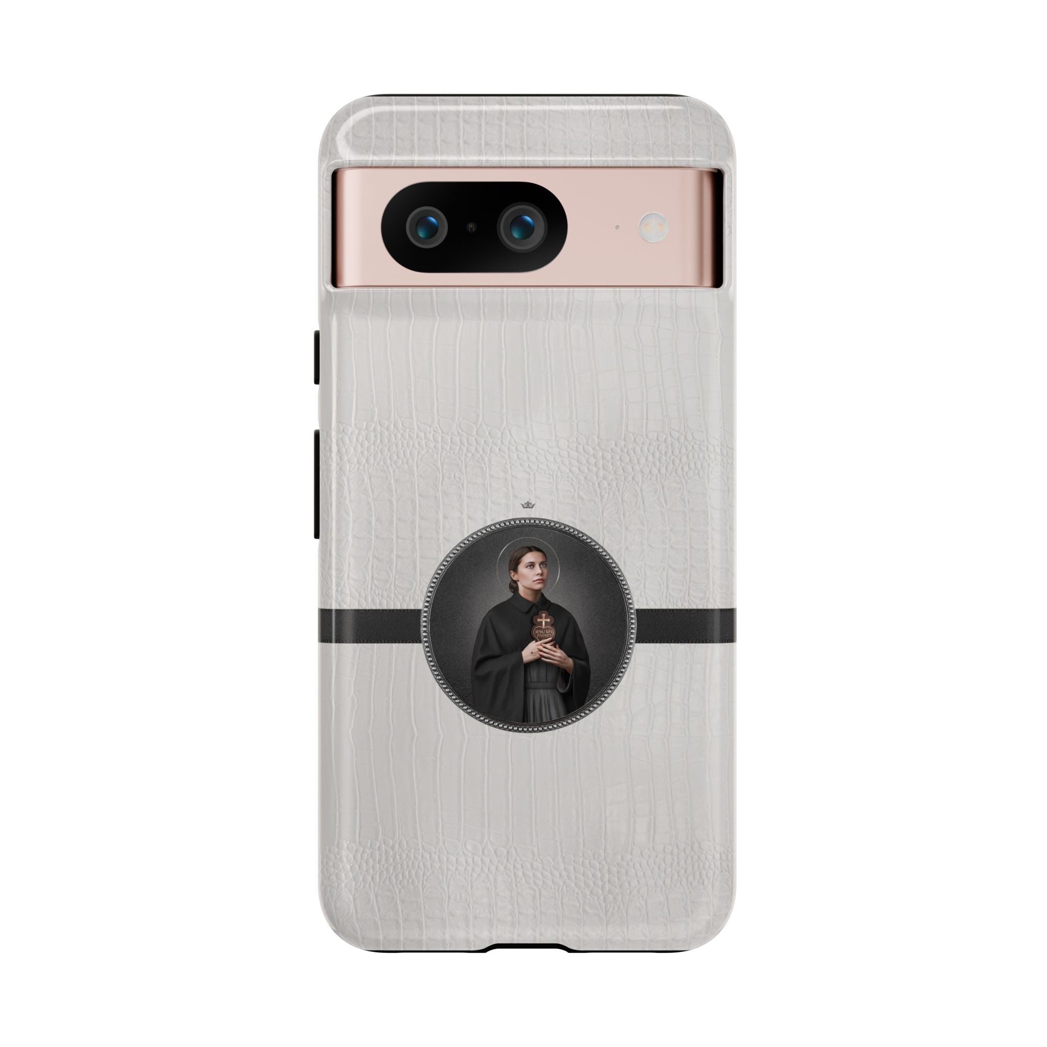 St. Gemma Galgani Hard Phone Case (Blanc Croc) - VENXARA®