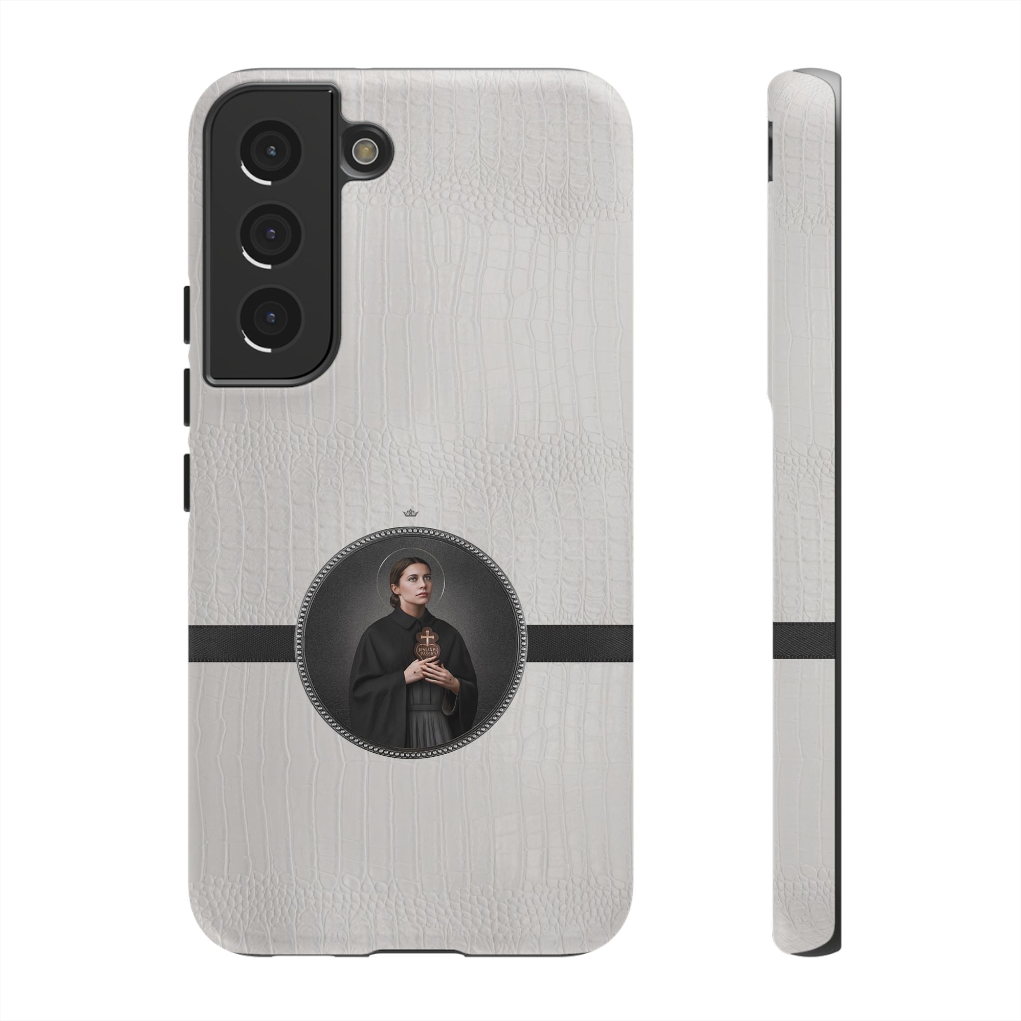 St. Gemma Galgani Hard Phone Case (Blanc Croc) - VENXARA®