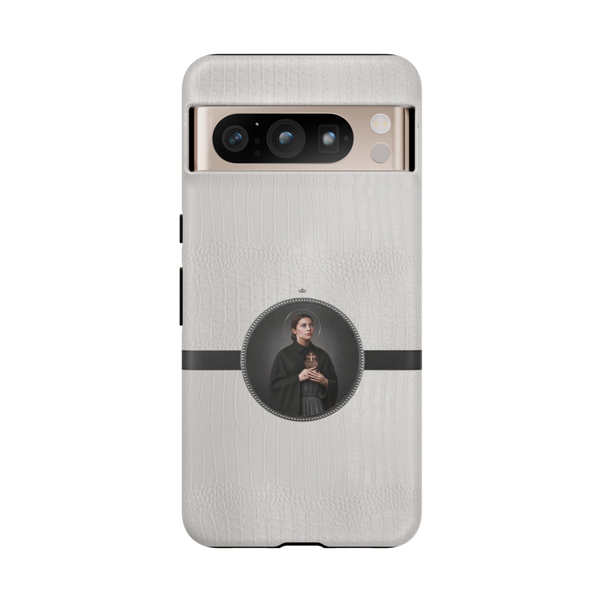 St. Gemma Galgani Hard Phone Case (Blanc Croc) - VENXARA®