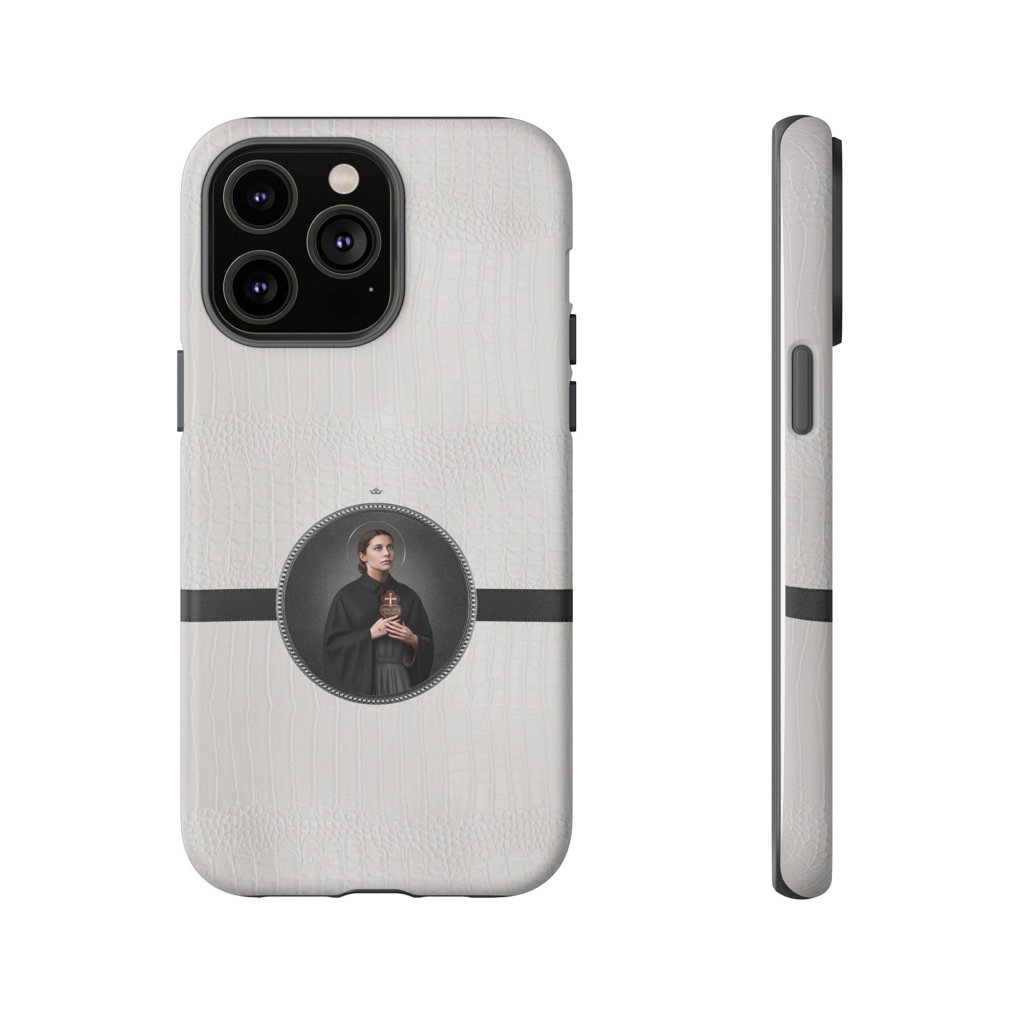 St. Gemma Galgani Hard Phone Case (Blanc Croc) - VENXARA®