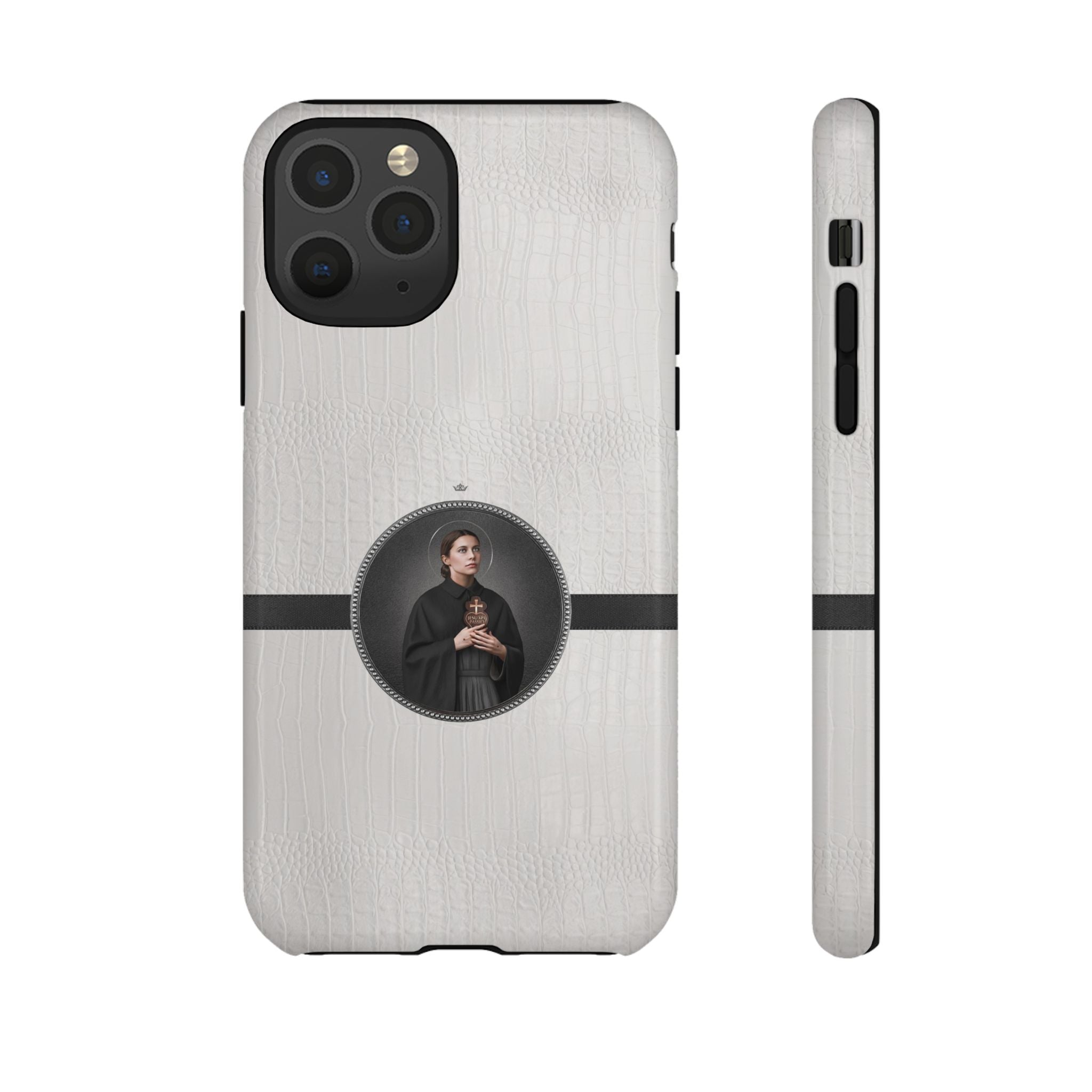 St. Gemma Galgani Hard Phone Case (Blanc Croc) - VENXARA®