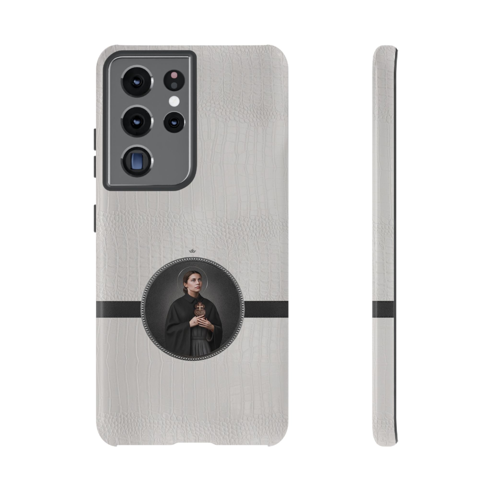 St. Gemma Galgani Hard Phone Case (Blanc Croc) - VENXARA®