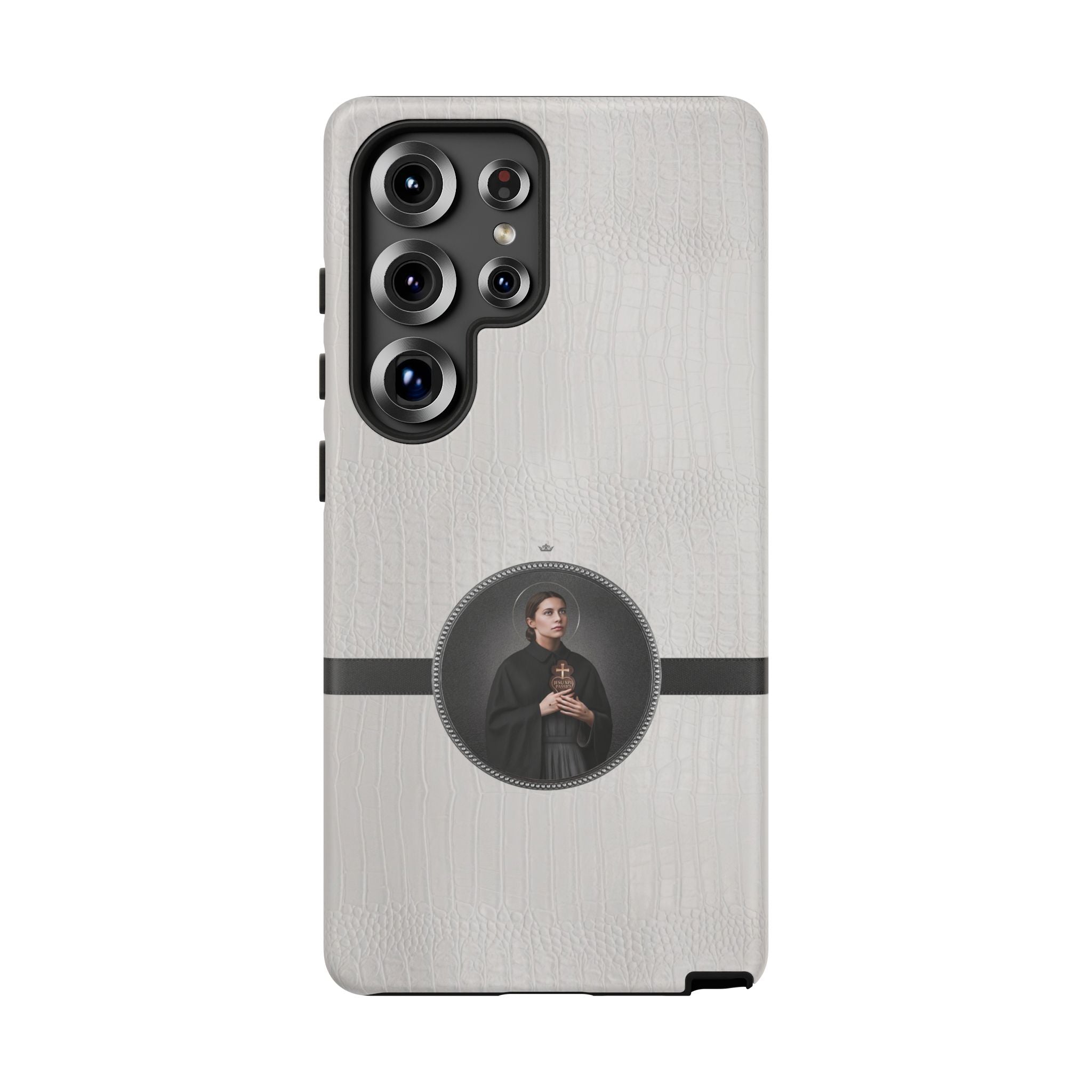 St. Gemma Galgani Hard Phone Case (Blanc Croc) - VENXARA®