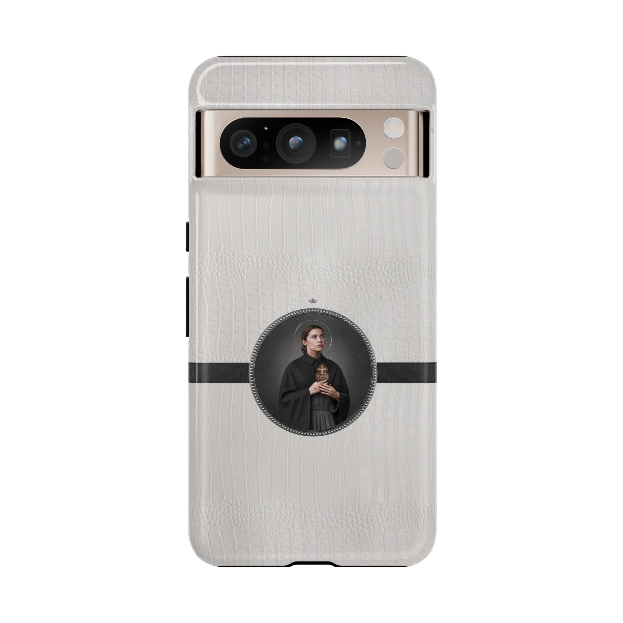 St. Gemma Galgani Hard Phone Case (Blanc Croc) - VENXARA®