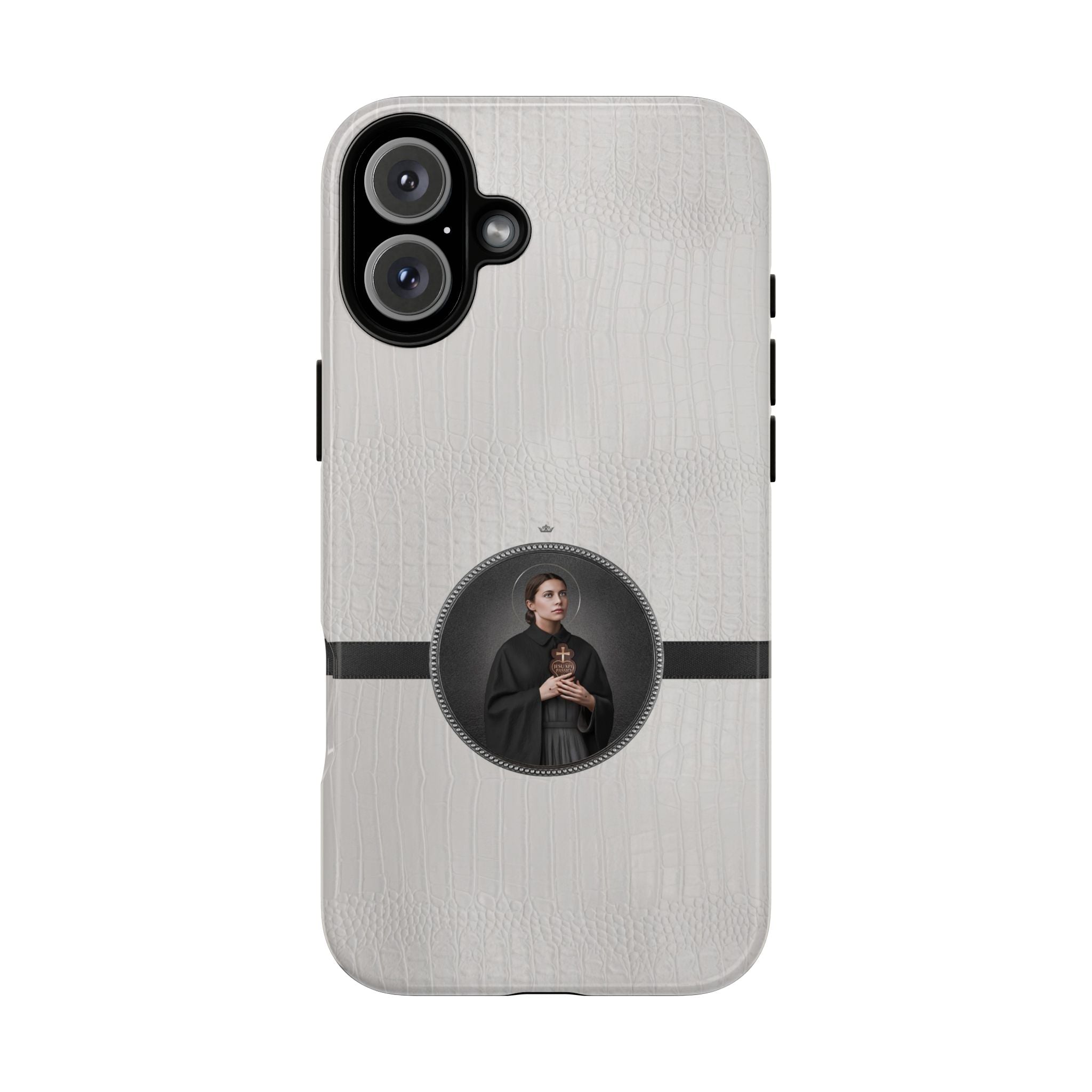 St. Gemma Galgani Hard Phone Case (Blanc Croc) - VENXARA®