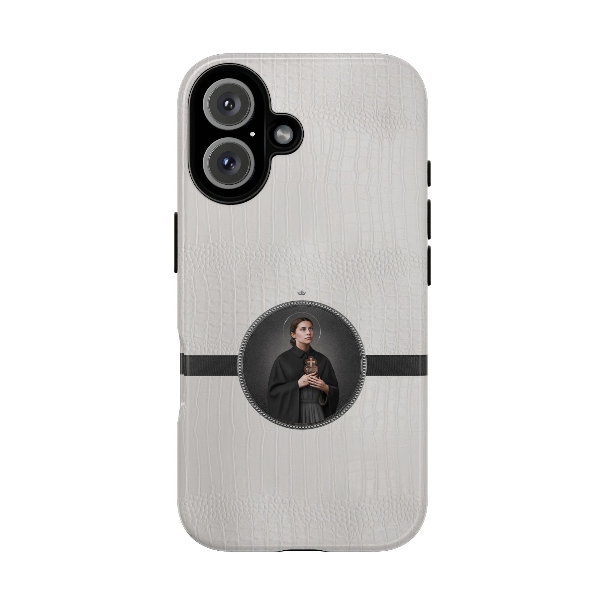 St. Gemma Galgani Hard Phone Case (Blanc Croc) - VENXARA®