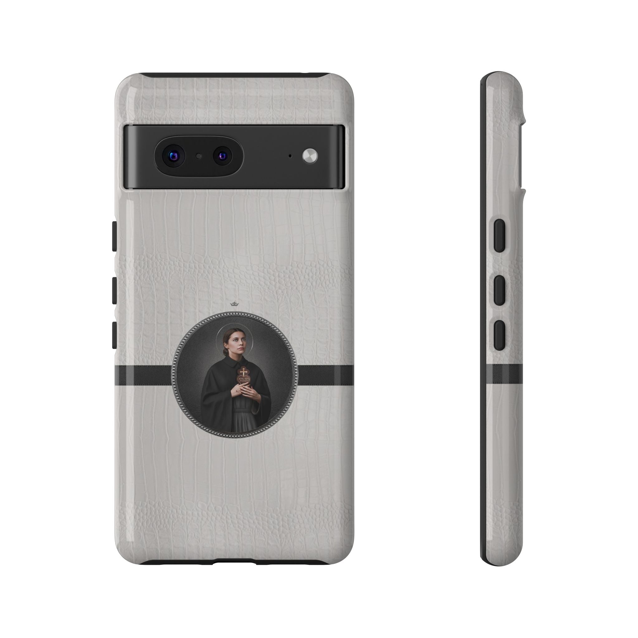 St. Gemma Galgani Hard Phone Case (Blanc Croc) - VENXARA®