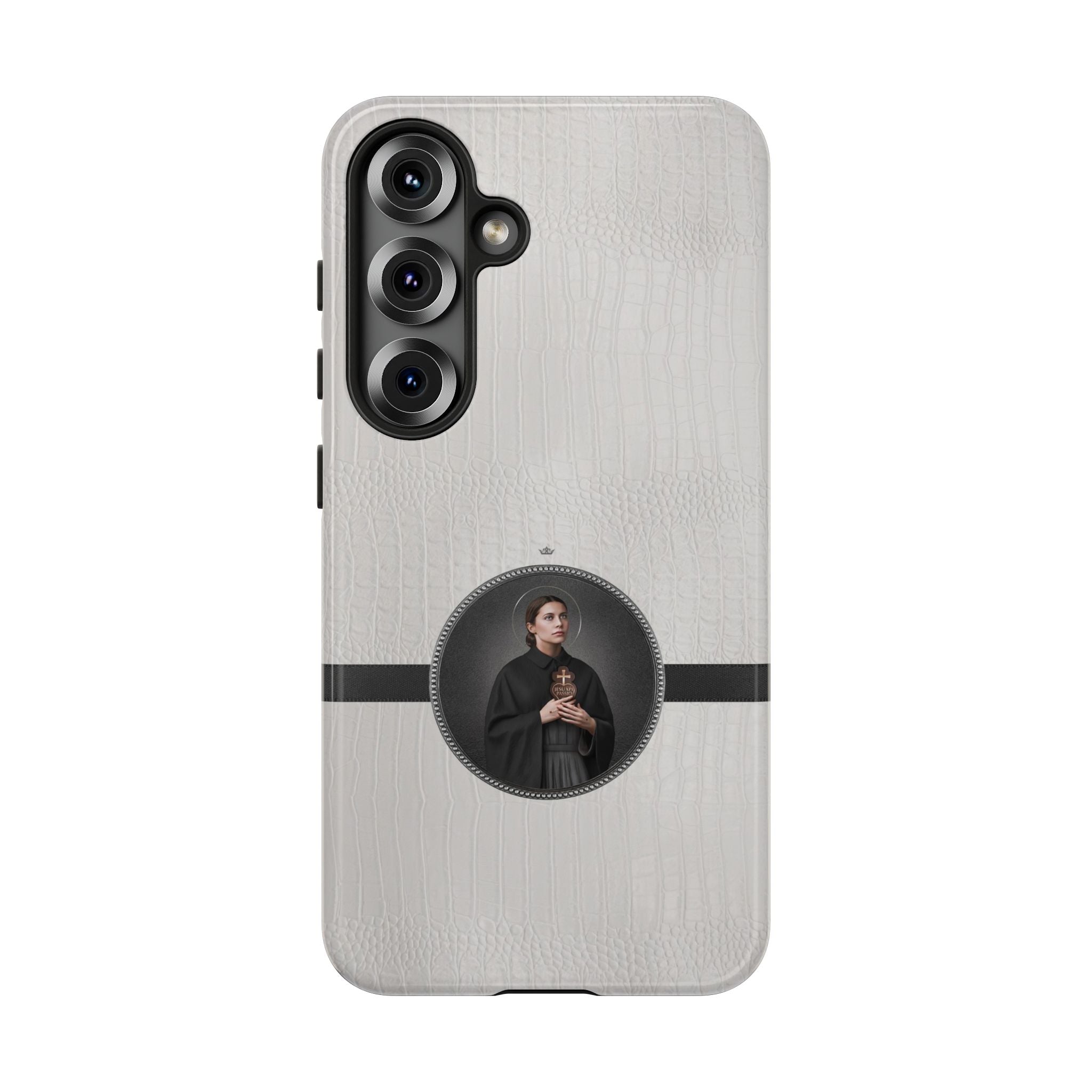 St. Gemma Galgani Hard Phone Case (Blanc Croc) - VENXARA®