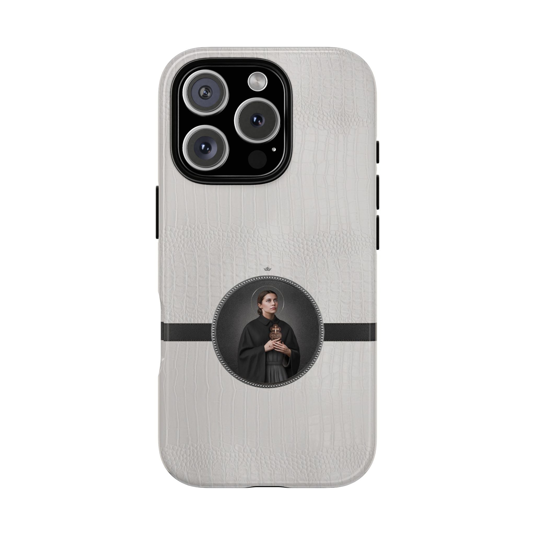 St. Gemma Galgani Hard Phone Case (Blanc Croc) - VENXARA®