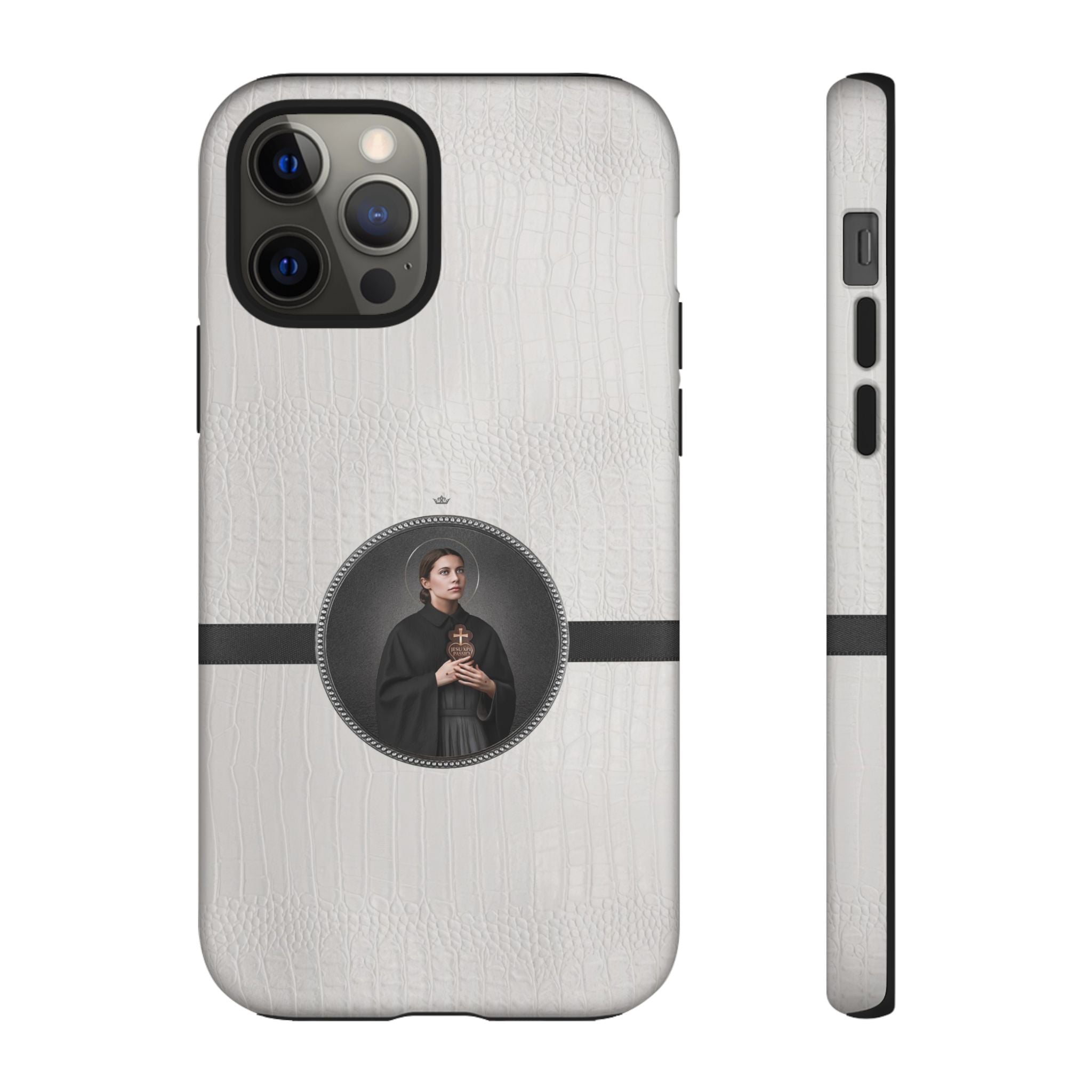St. Gemma Galgani Hard Phone Case (Blanc Croc) - VENXARA®