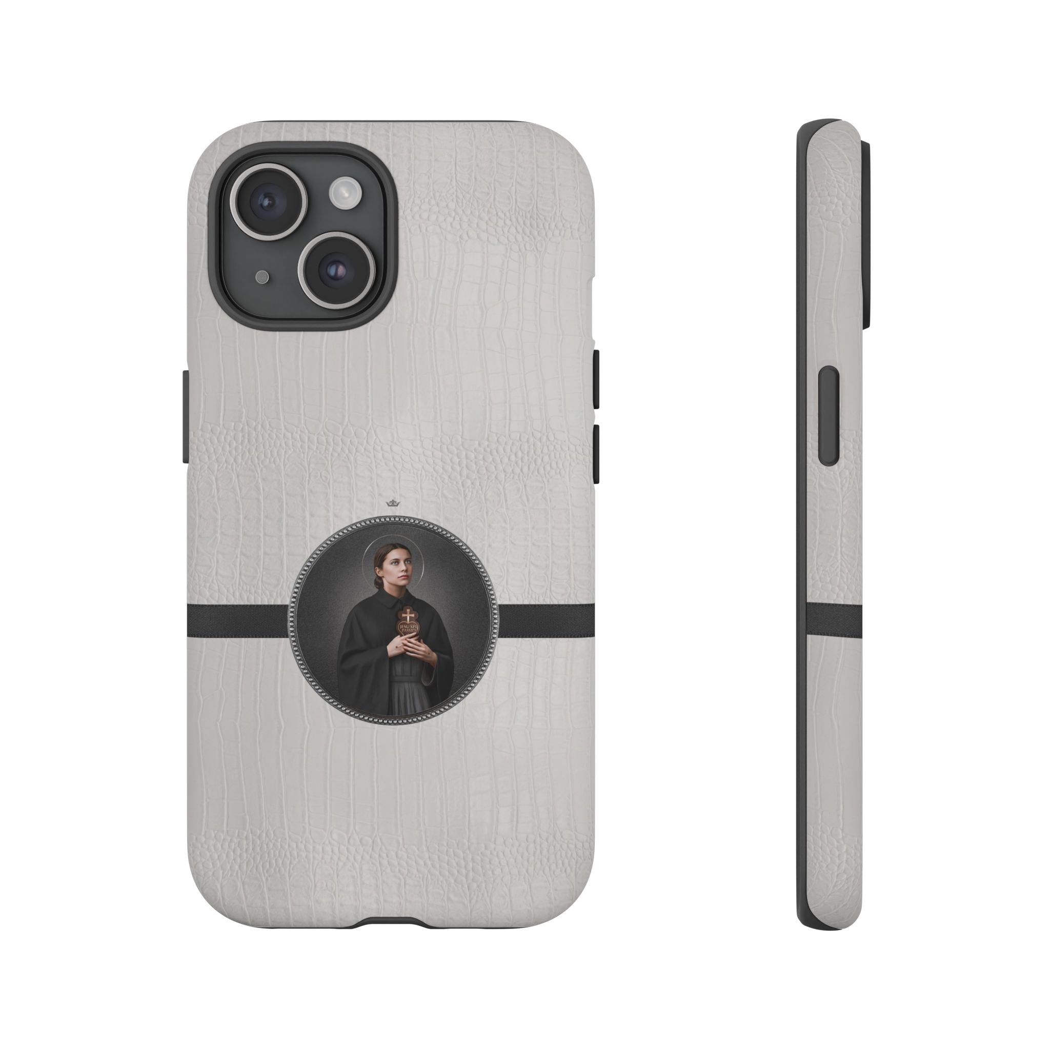 St. Gemma Galgani Hard Phone Case (Blanc Croc) - VENXARA®