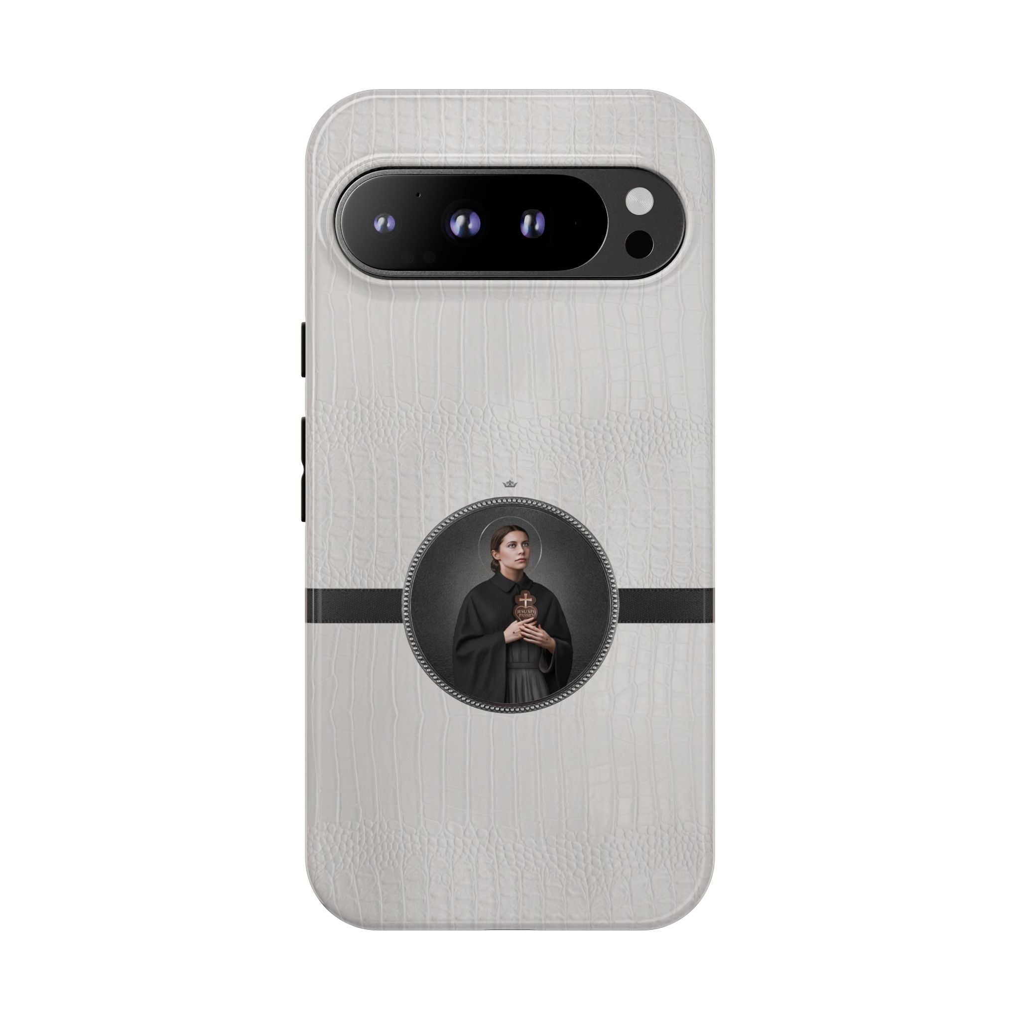 St. Gemma Galgani Hard Phone Case (Blanc Croc) - VENXARA®