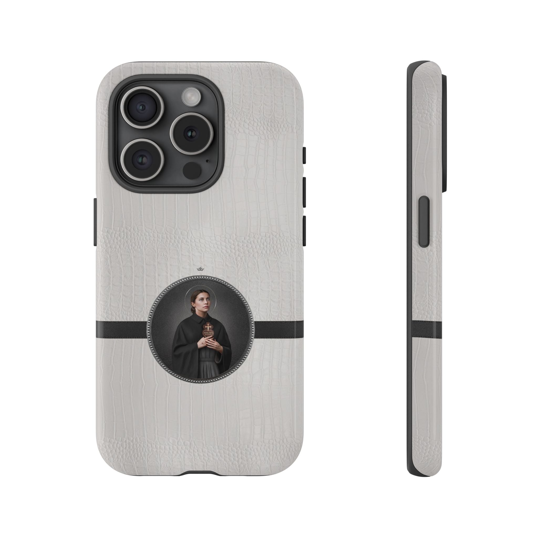 St. Gemma Galgani Hard Phone Case (Blanc Croc) - VENXARA®