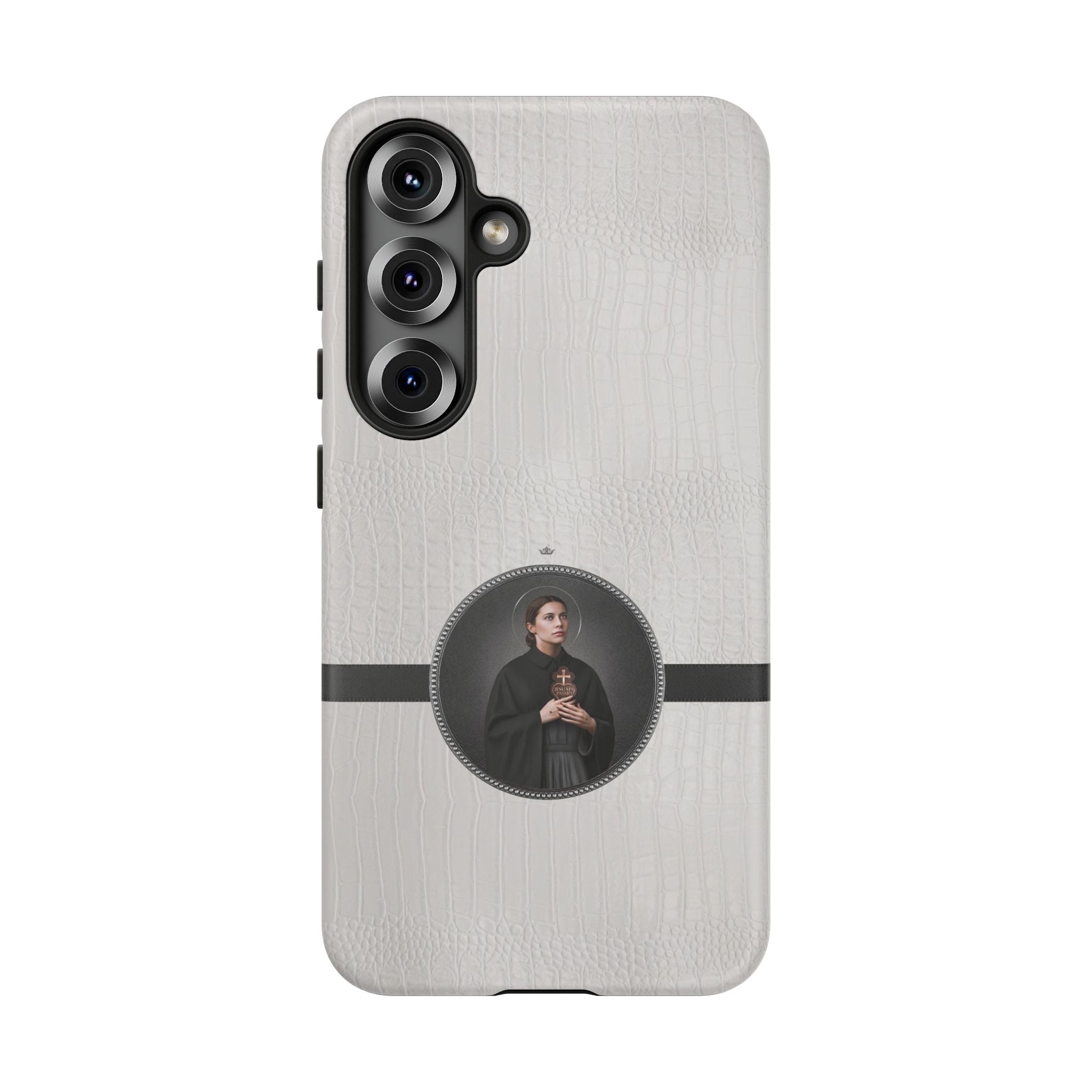 St. Gemma Galgani Hard Phone Case (Blanc Croc) - VENXARA®