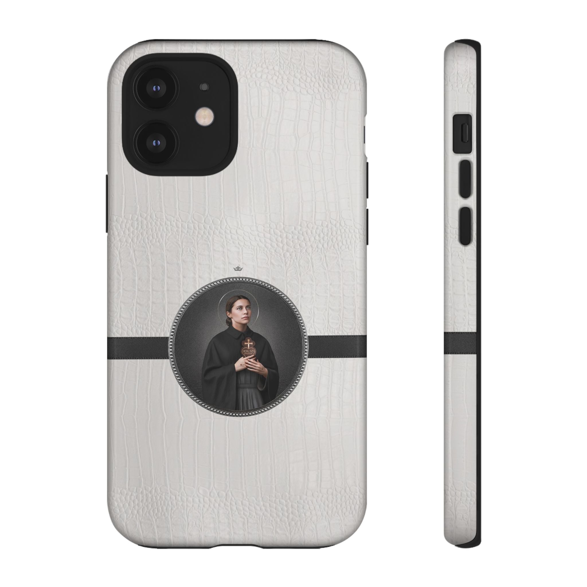 St. Gemma Galgani Hard Phone Case (Blanc Croc) - VENXARA®