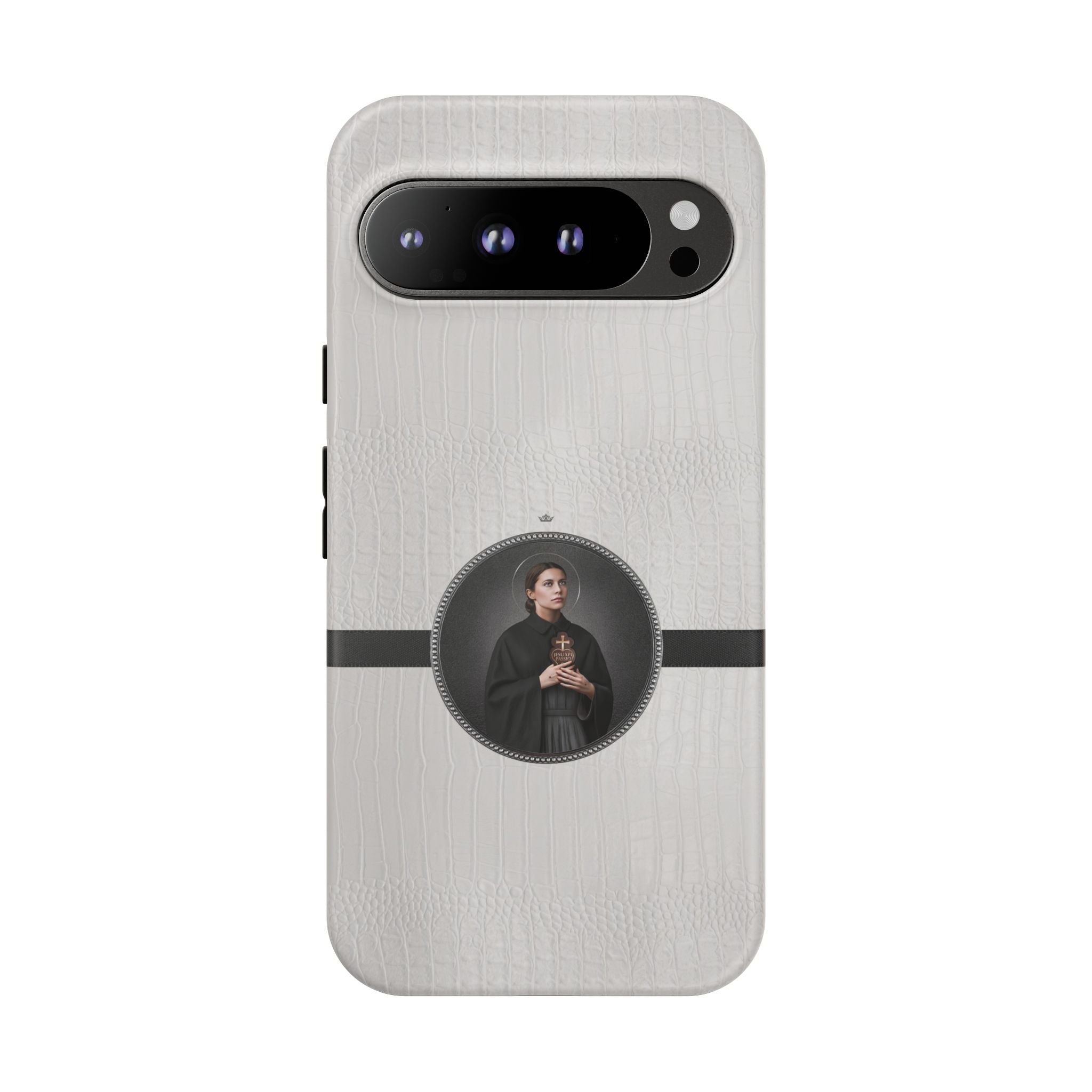 St. Gemma Galgani Hard Phone Case (Blanc Croc) - VENXARA®