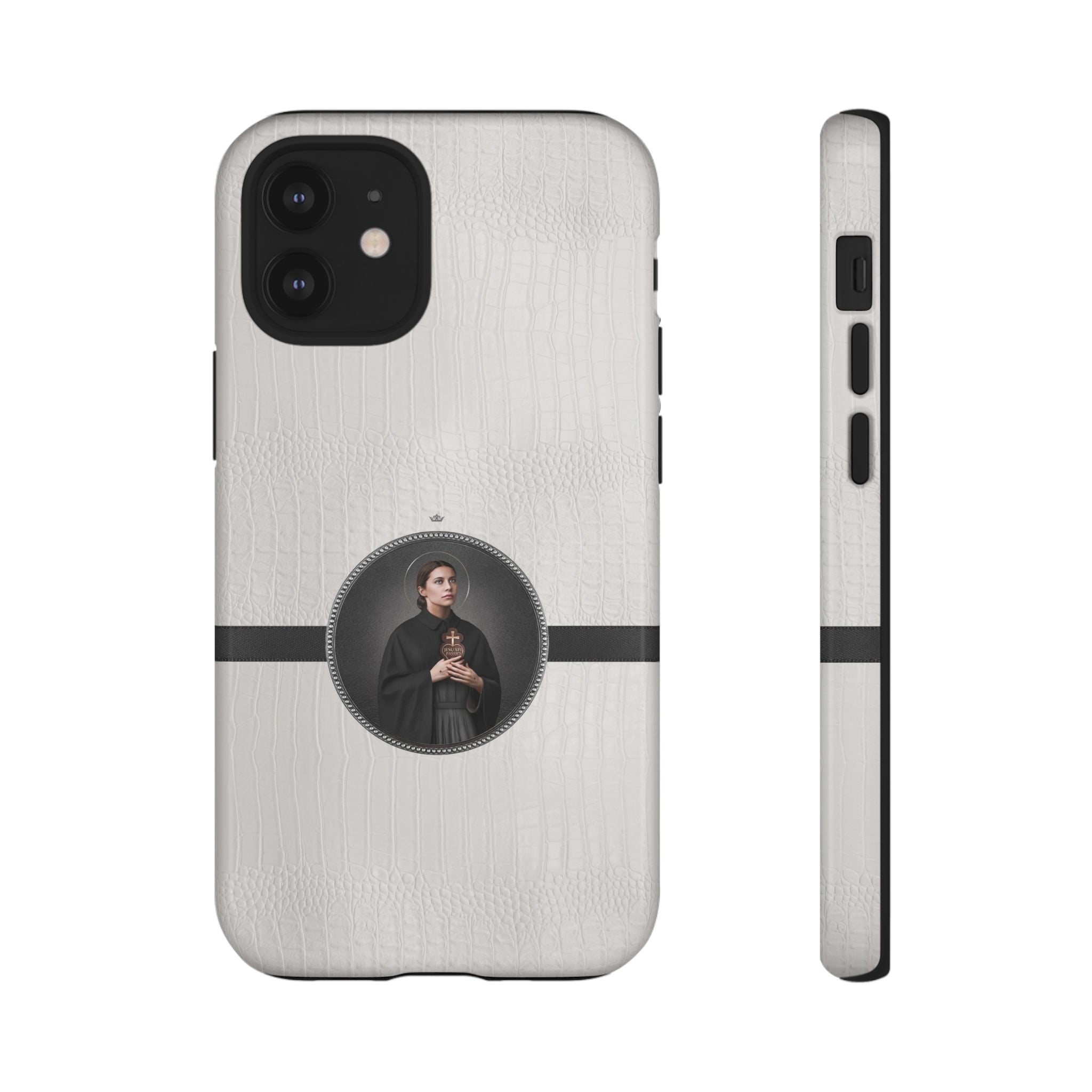 St. Gemma Galgani Hard Phone Case (Blanc Croc) - VENXARA®