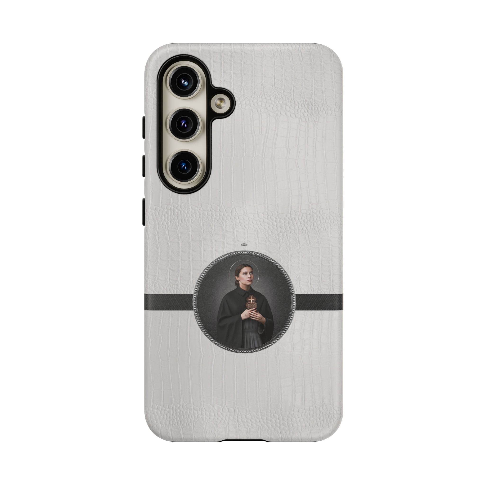 St. Gemma Galgani Hard Phone Case (Blanc Croc) - VENXARA®