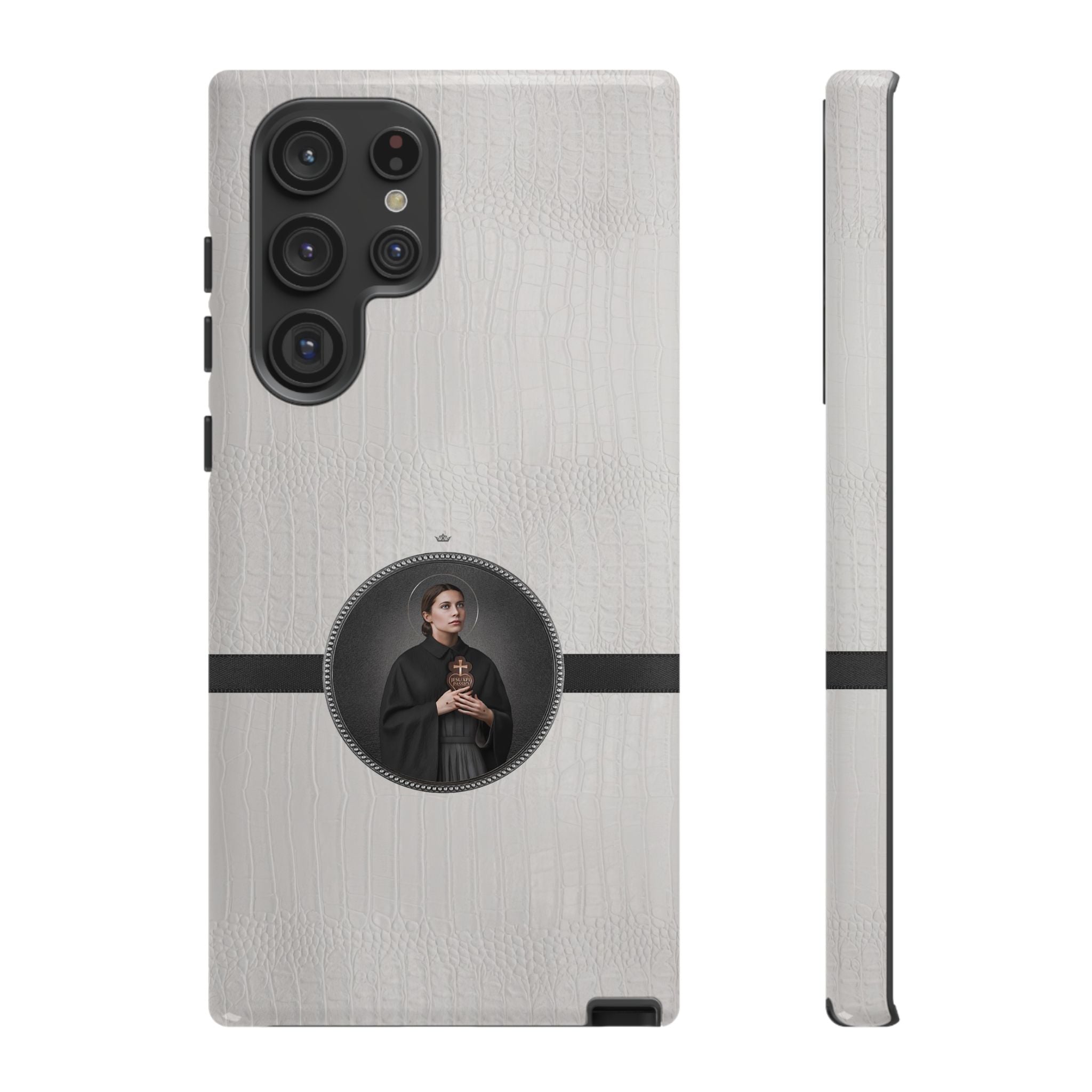 St. Gemma Galgani Hard Phone Case (Blanc Croc) - VENXARA®