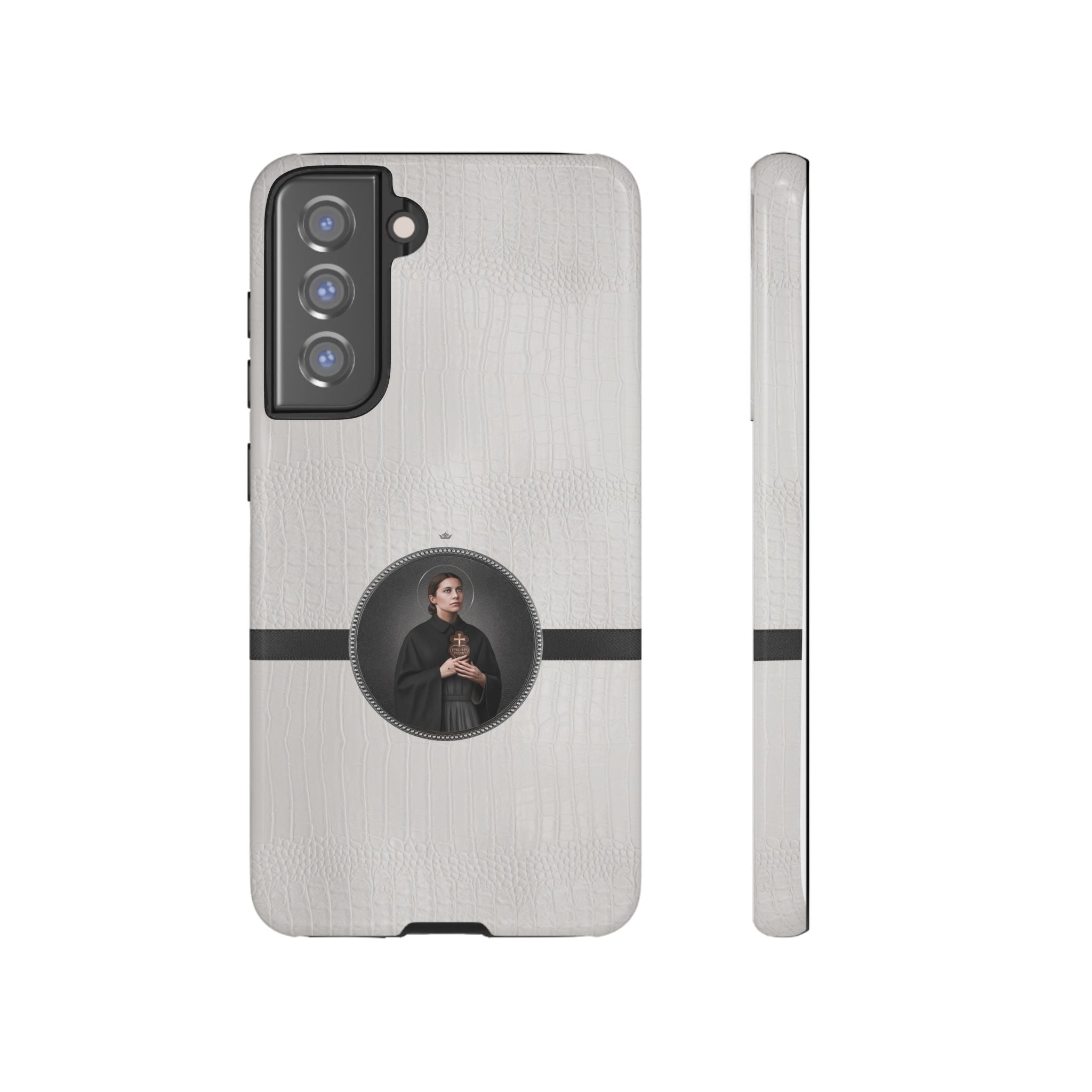 St. Gemma Galgani Hard Phone Case (Blanc Croc) - VENXARA®