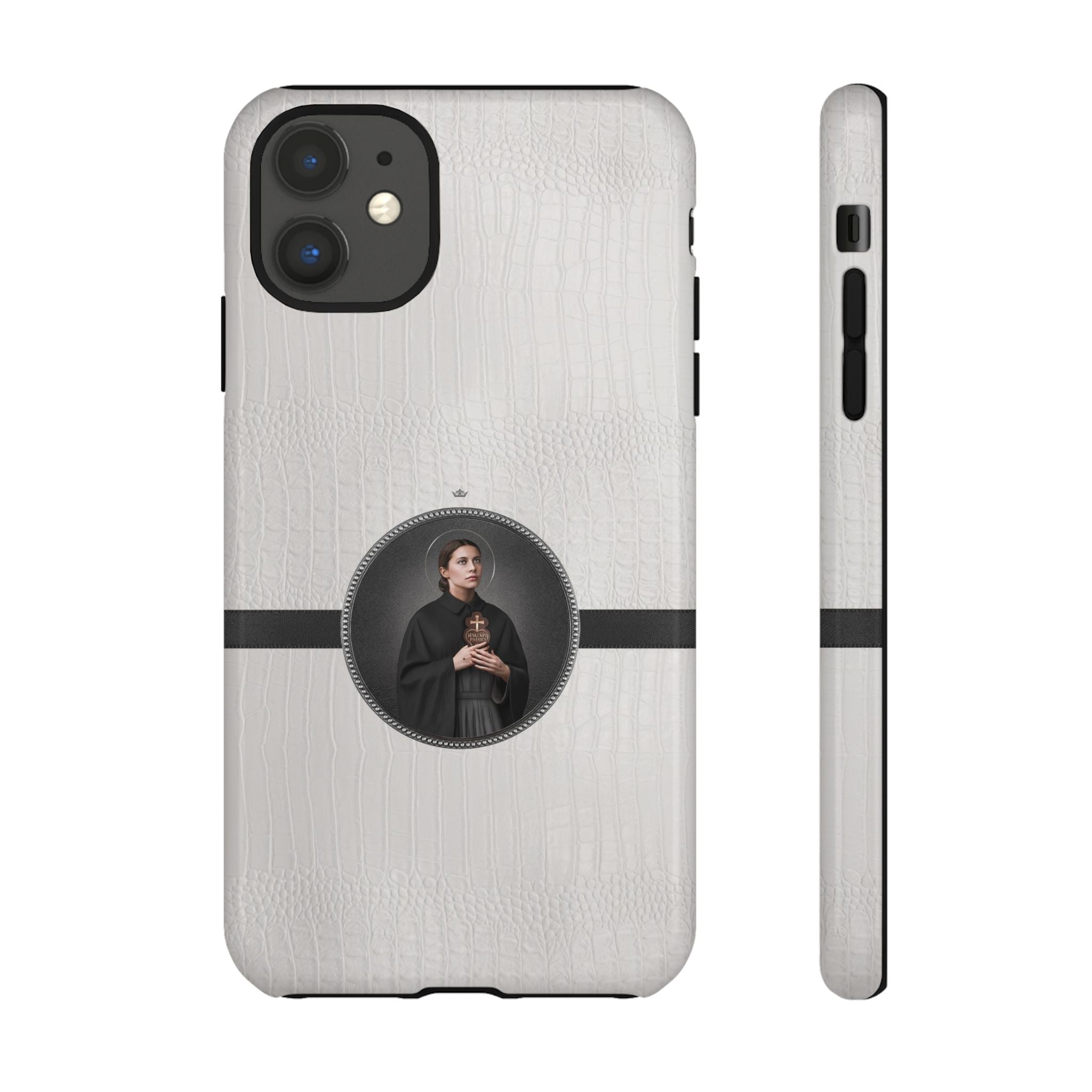 St. Gemma Galgani Hard Phone Case (Blanc Croc) - VENXARA®