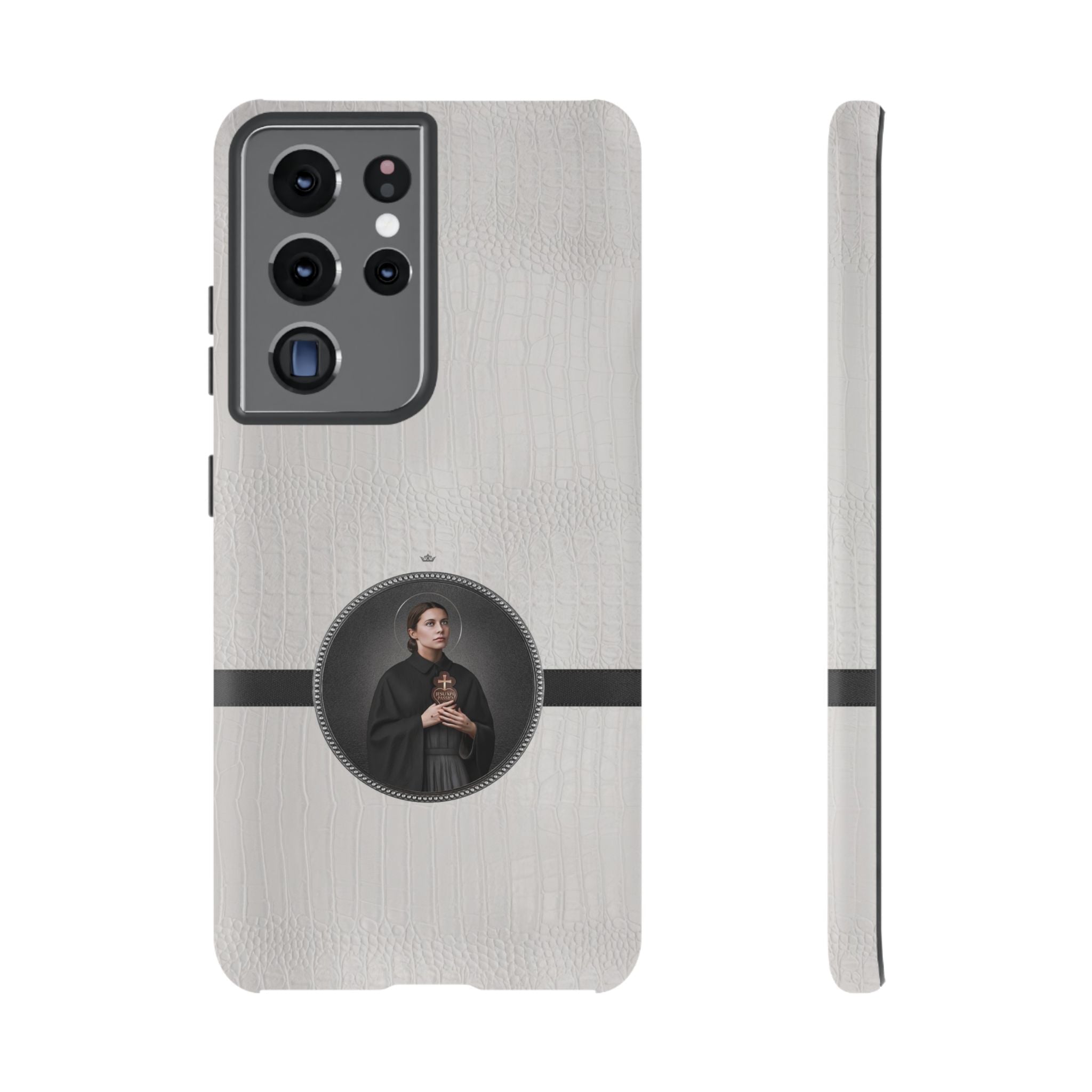 St. Gemma Galgani Hard Phone Case (Blanc Croc) - VENXARA®