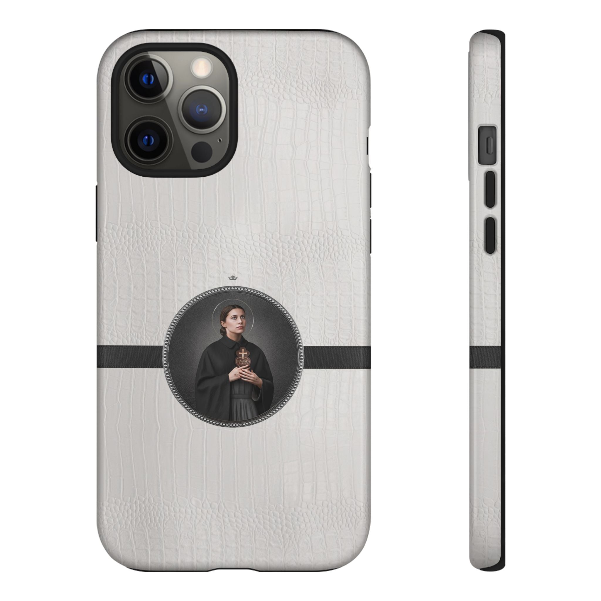 St. Gemma Galgani Hard Phone Case (Blanc Croc) - VENXARA®