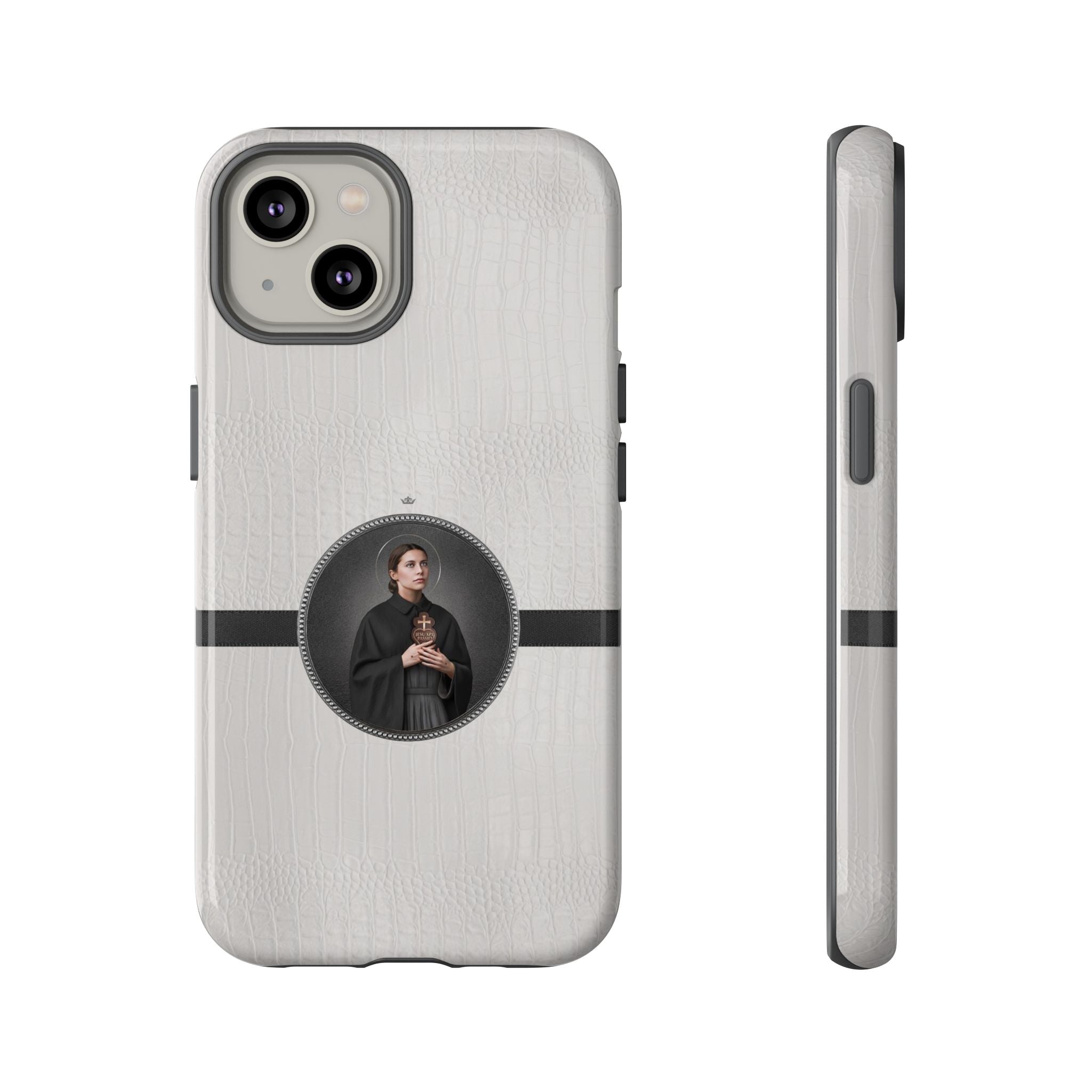 St. Gemma Galgani Hard Phone Case (Blanc Croc) - VENXARA®