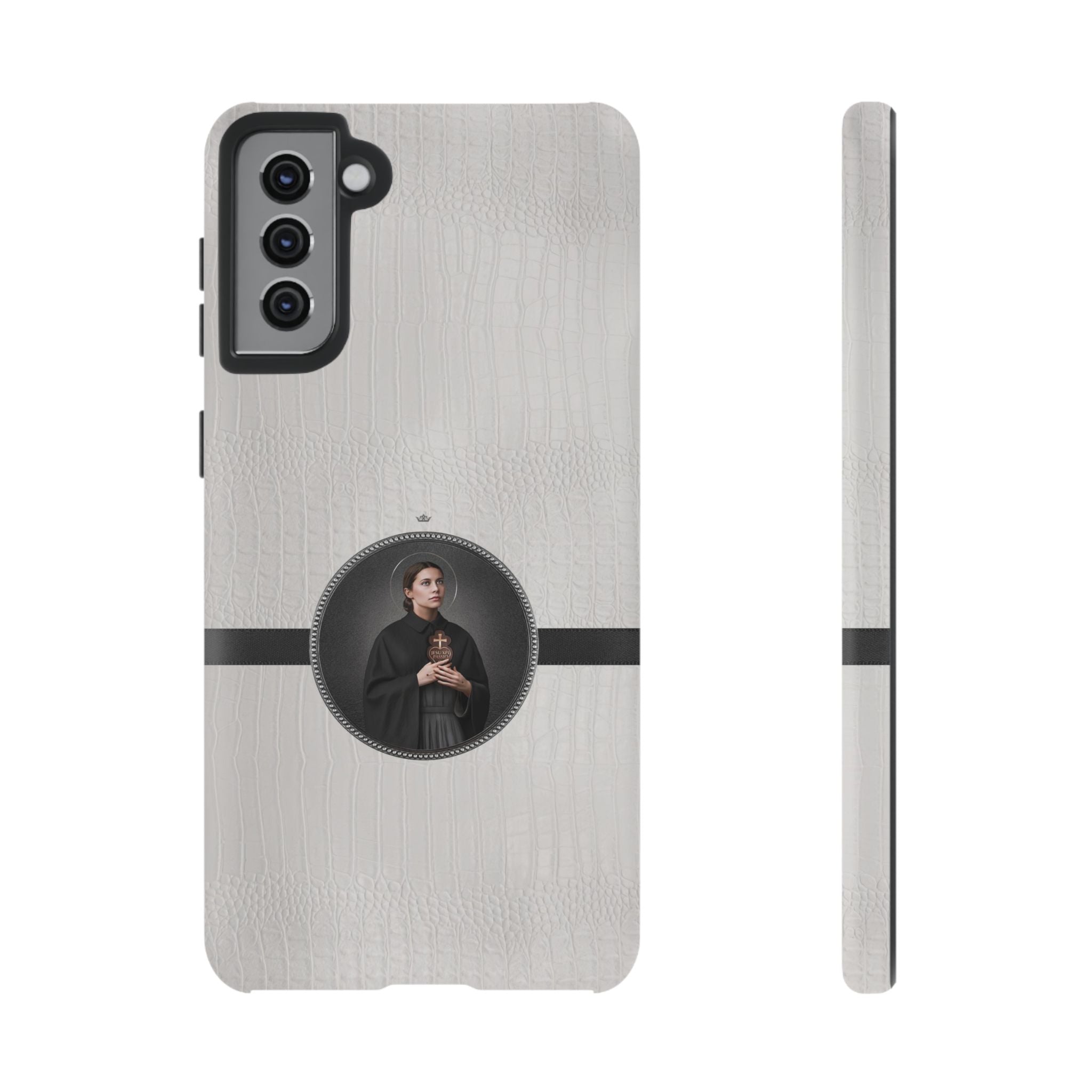 St. Gemma Galgani Hard Phone Case (Blanc Croc) - VENXARA®