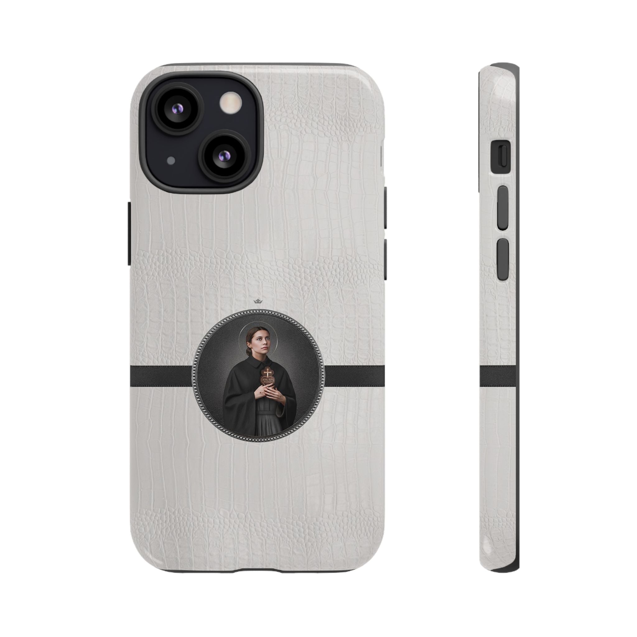 St. Gemma Galgani Hard Phone Case (Blanc Croc) - VENXARA®